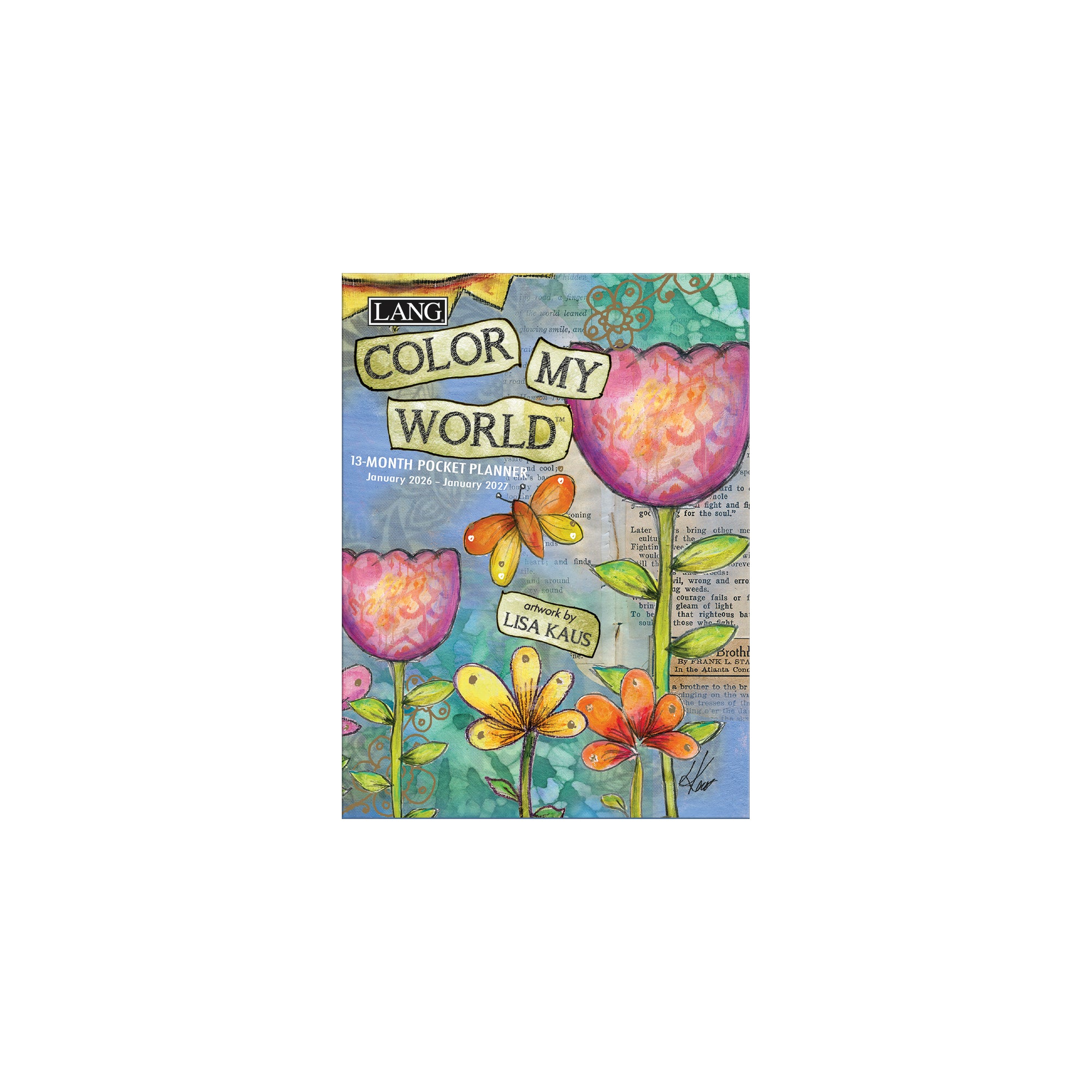 2026 LANG Color My World - 13 Month Monthly Pocket Diary/Planner