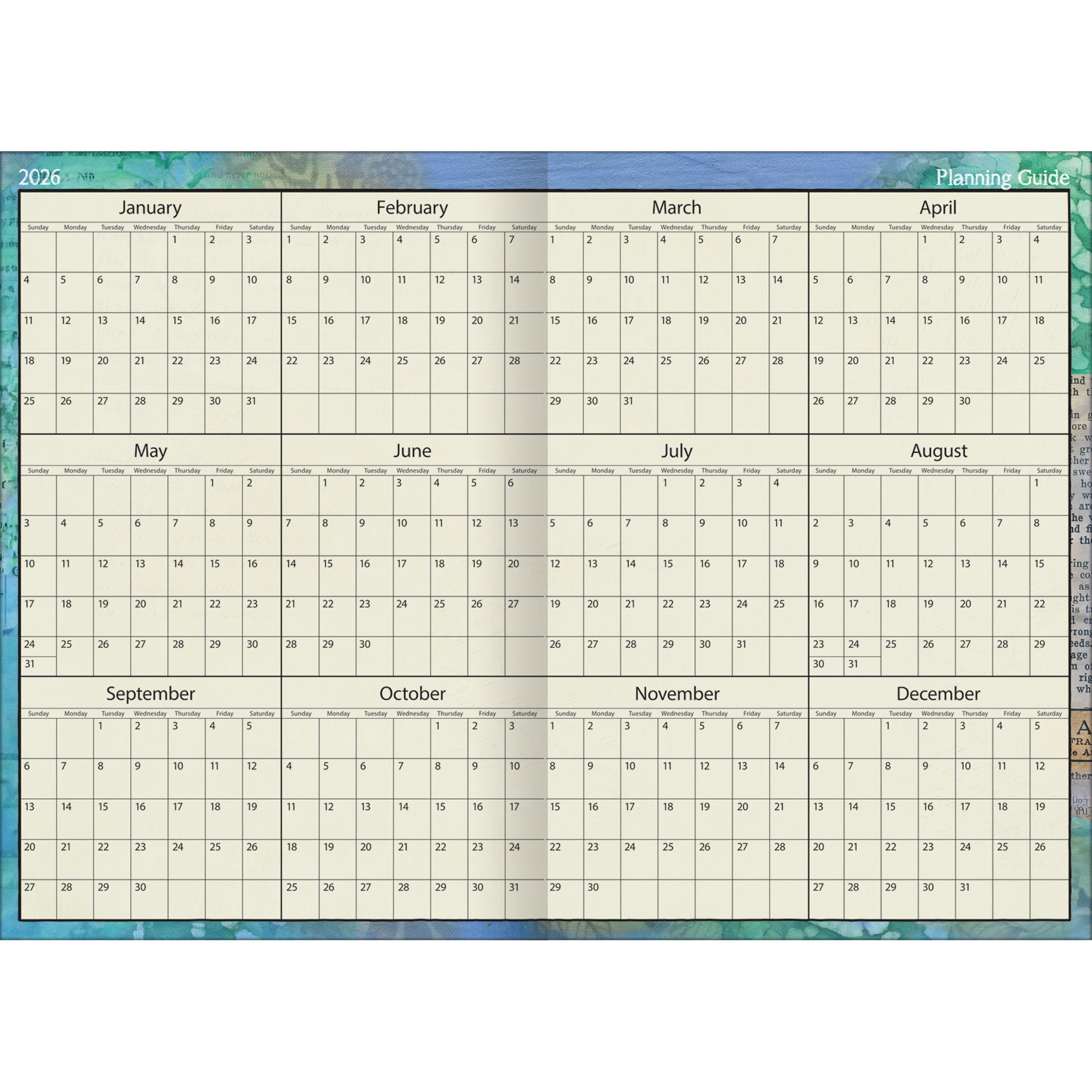 2026 LANG Color My World - 13 Month Monthly Pocket Diary/Planner