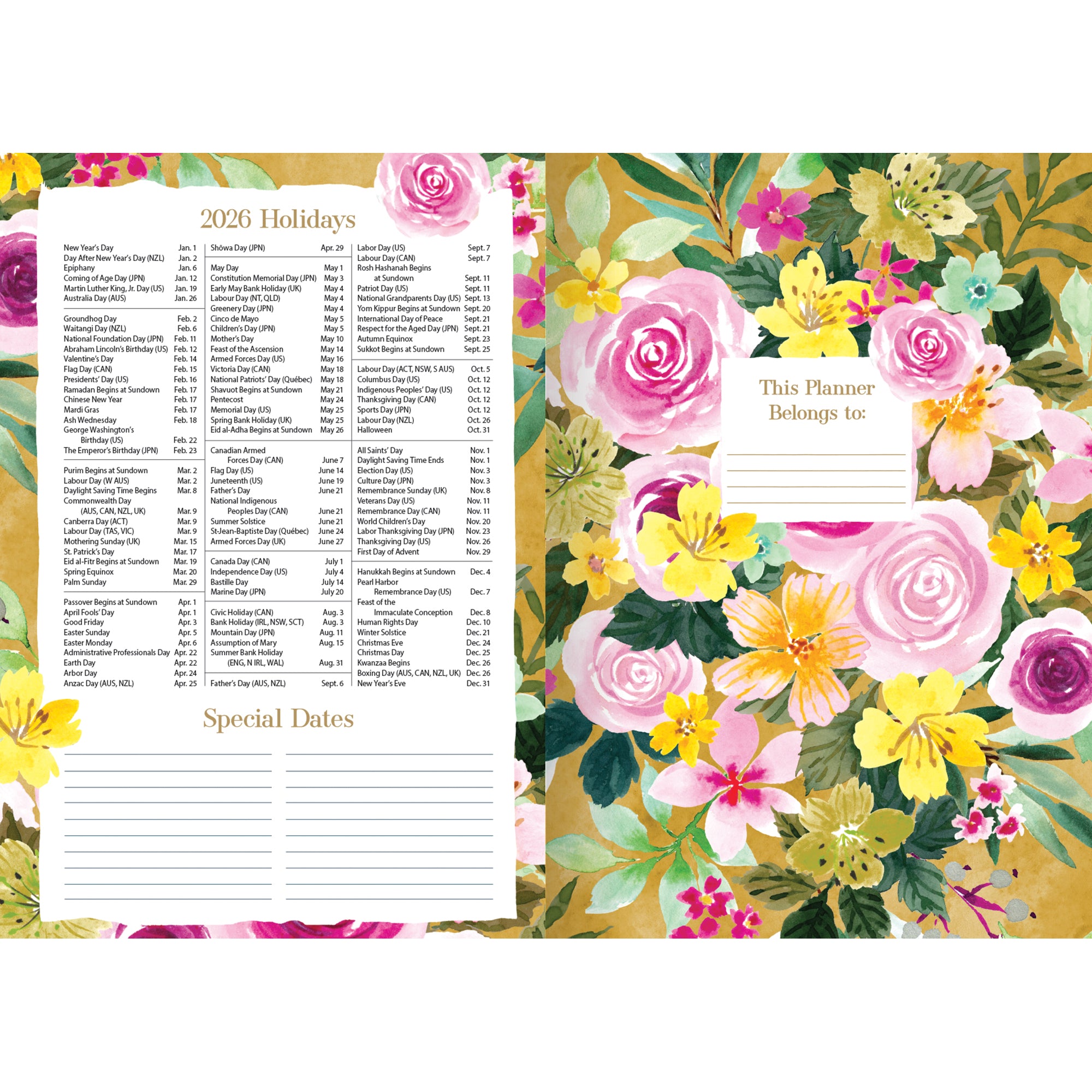 2026 LANG Wild At Heart - 13 Month Monthly Pocket Diary/Planner