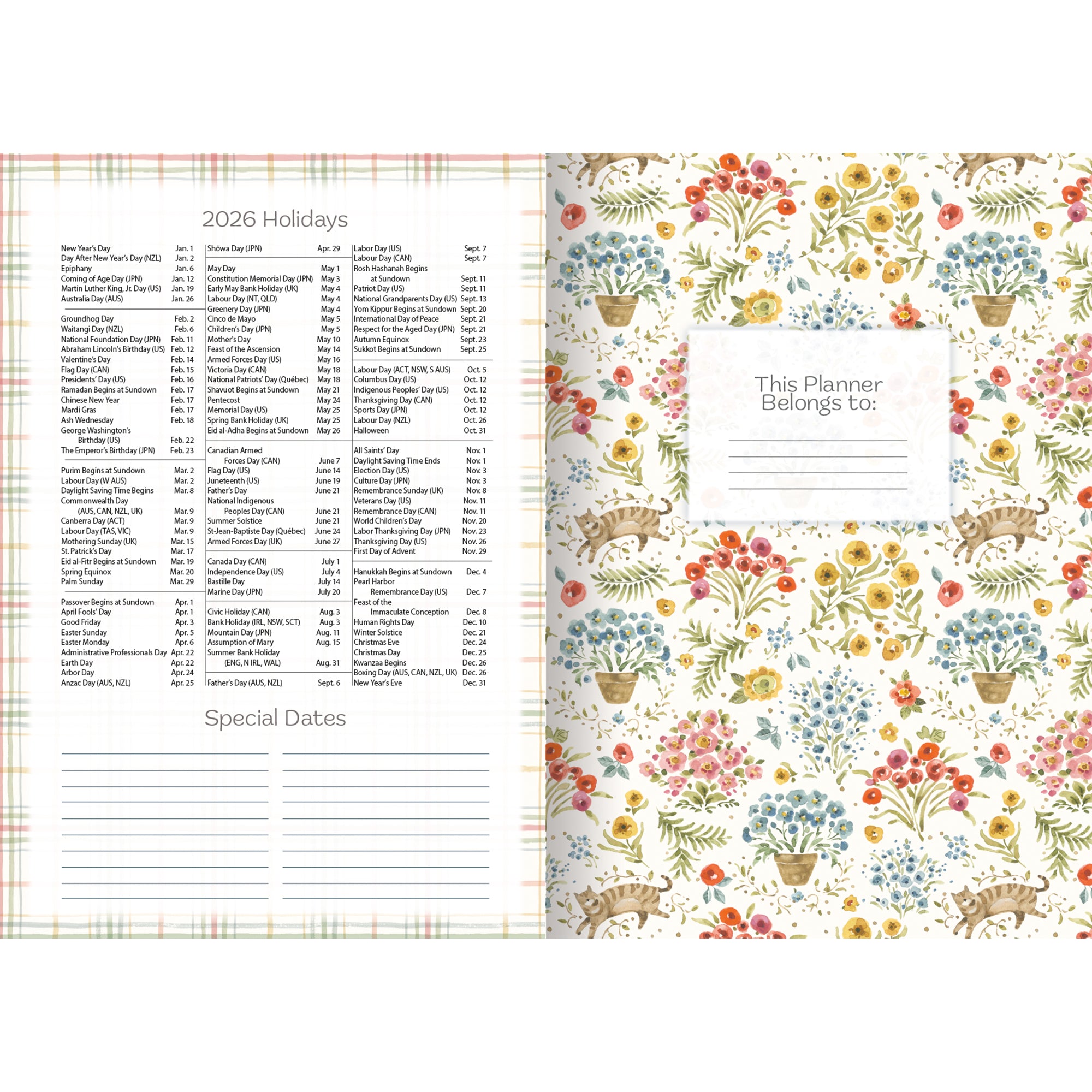 2026 LANG Blissful Moments - 13 Month Monthly Pocket Diary/Planner