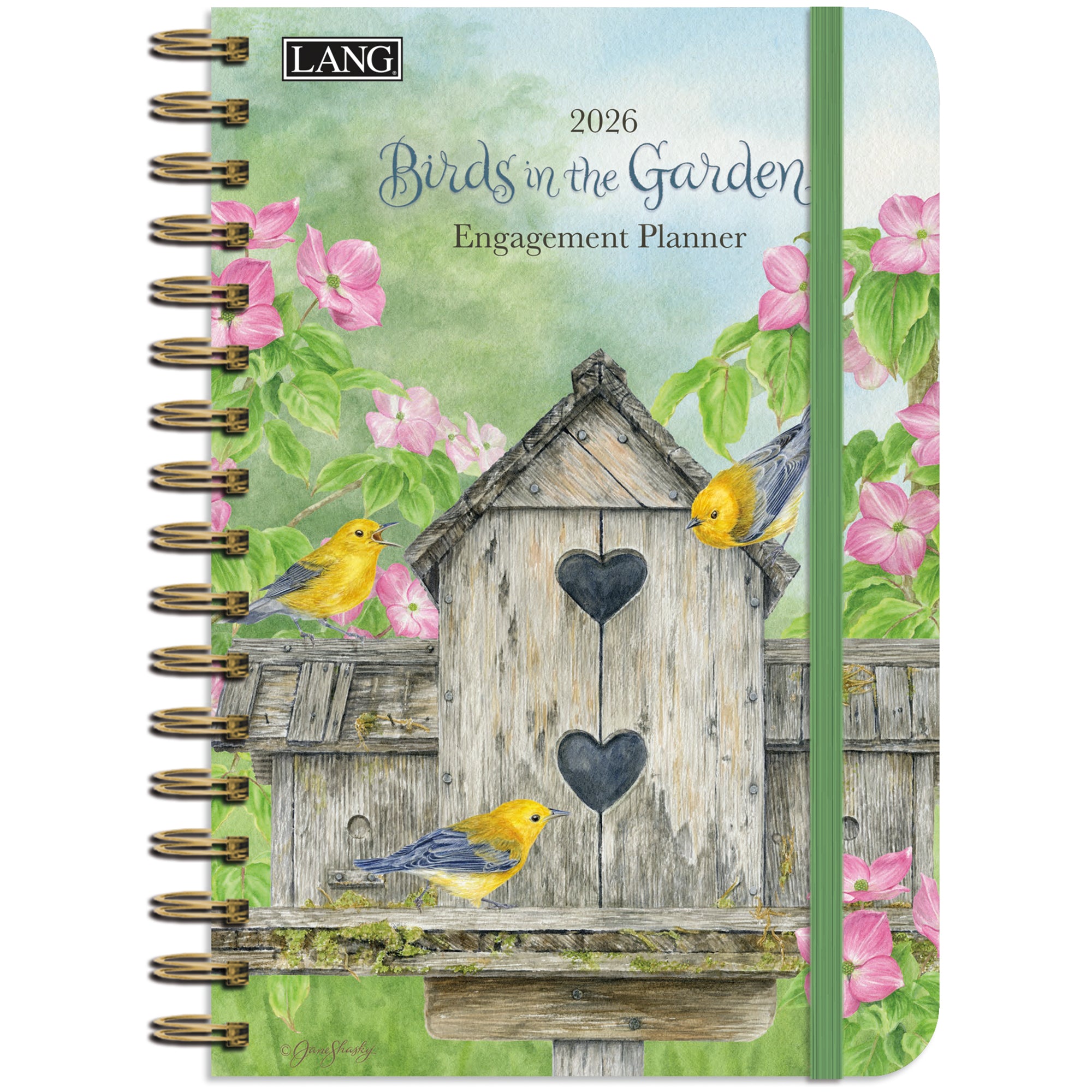 2026 LANG Birds In The Garden - Spiral Monthly & Weekly Engagement Diary/Planner