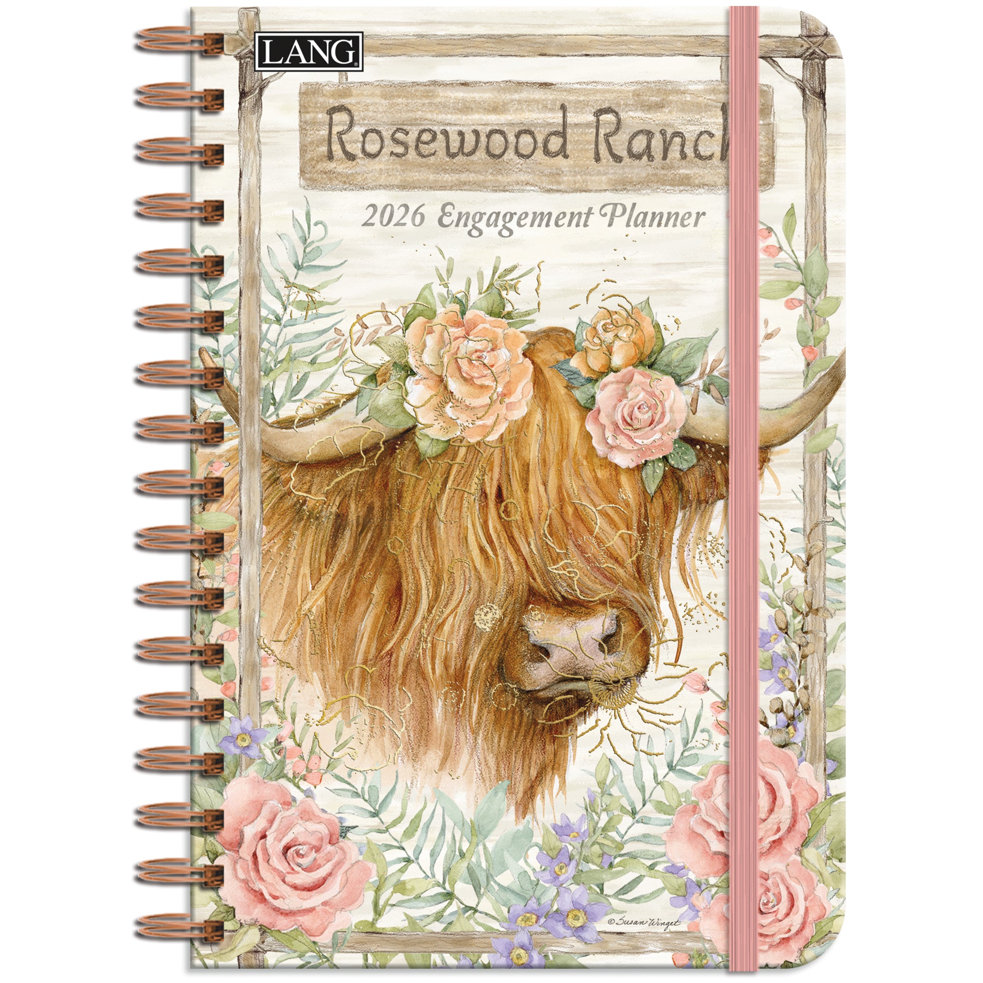 2026 LANG Rosewood Ranch - Spiral Monthly & Weekly Engagement Diary/Planner