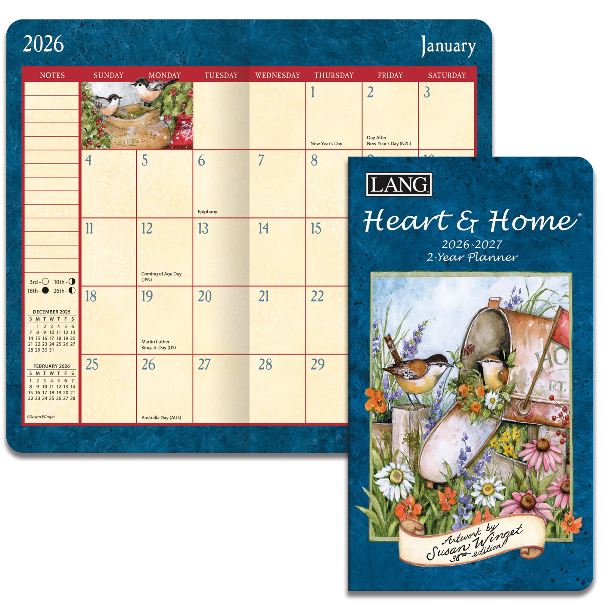 2026 LANG Heart & Home - Two Year Pocket Diary/Planner