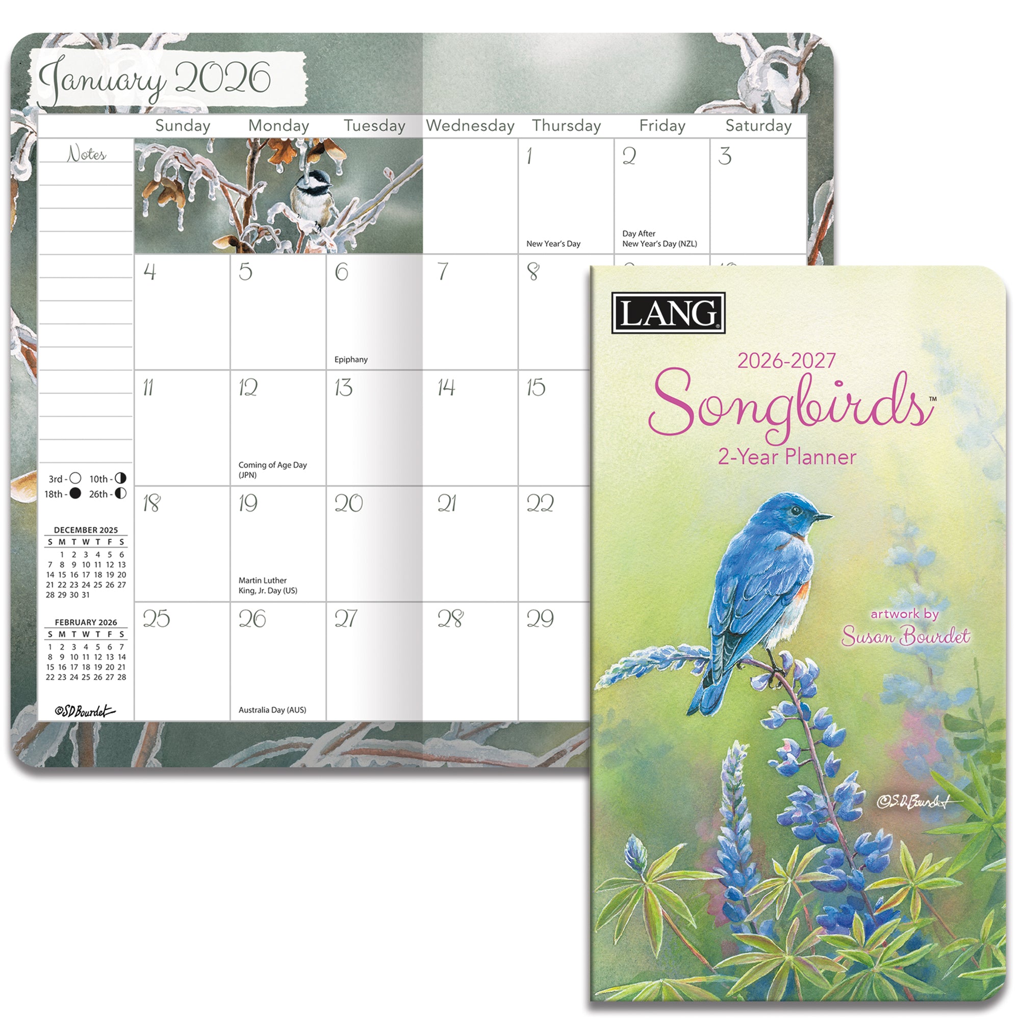 2026 LANG Songbirds - Two Year Pocket Diary/Planner