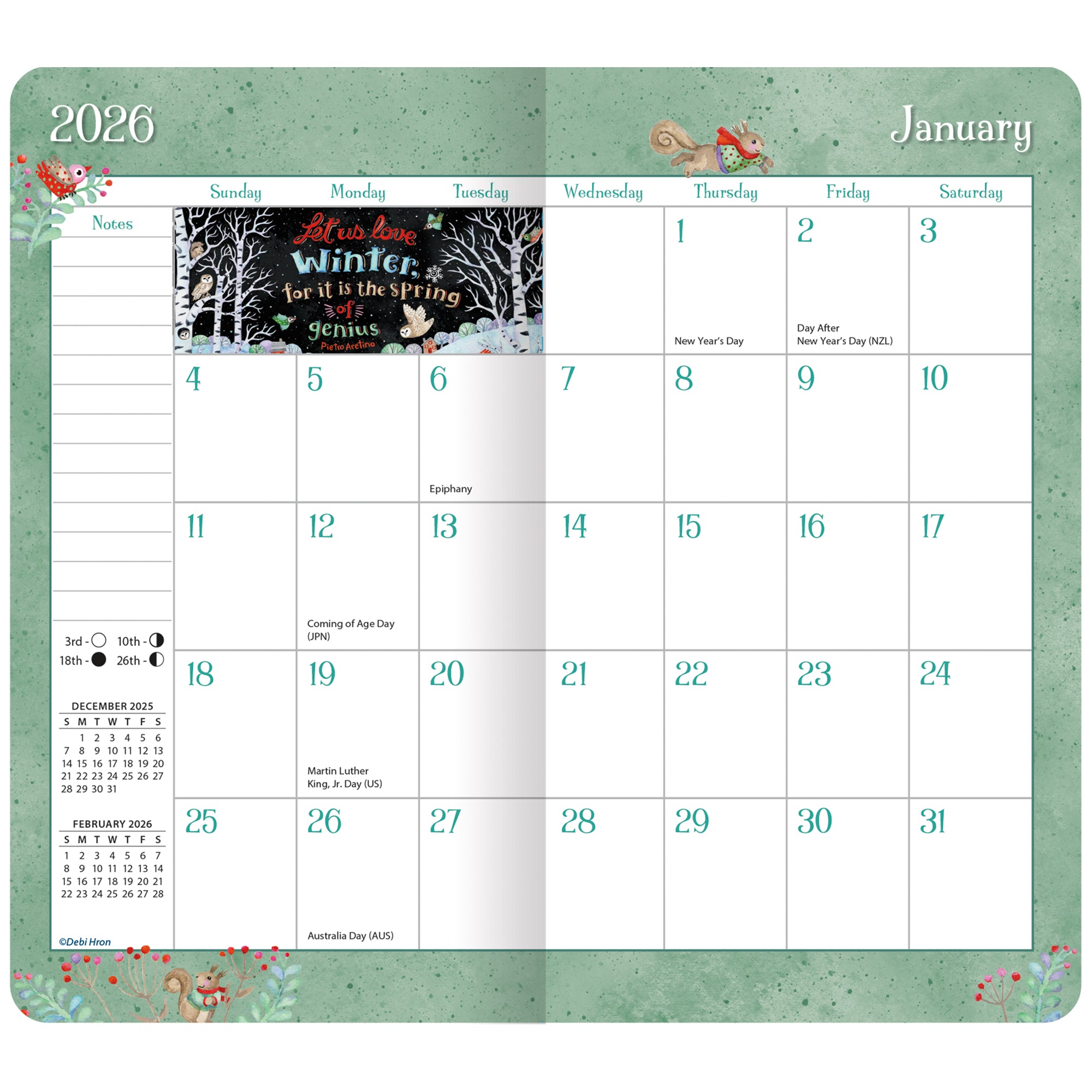 2026 LANG Simple Inspirations - Two Year Pocket Diary/Planner