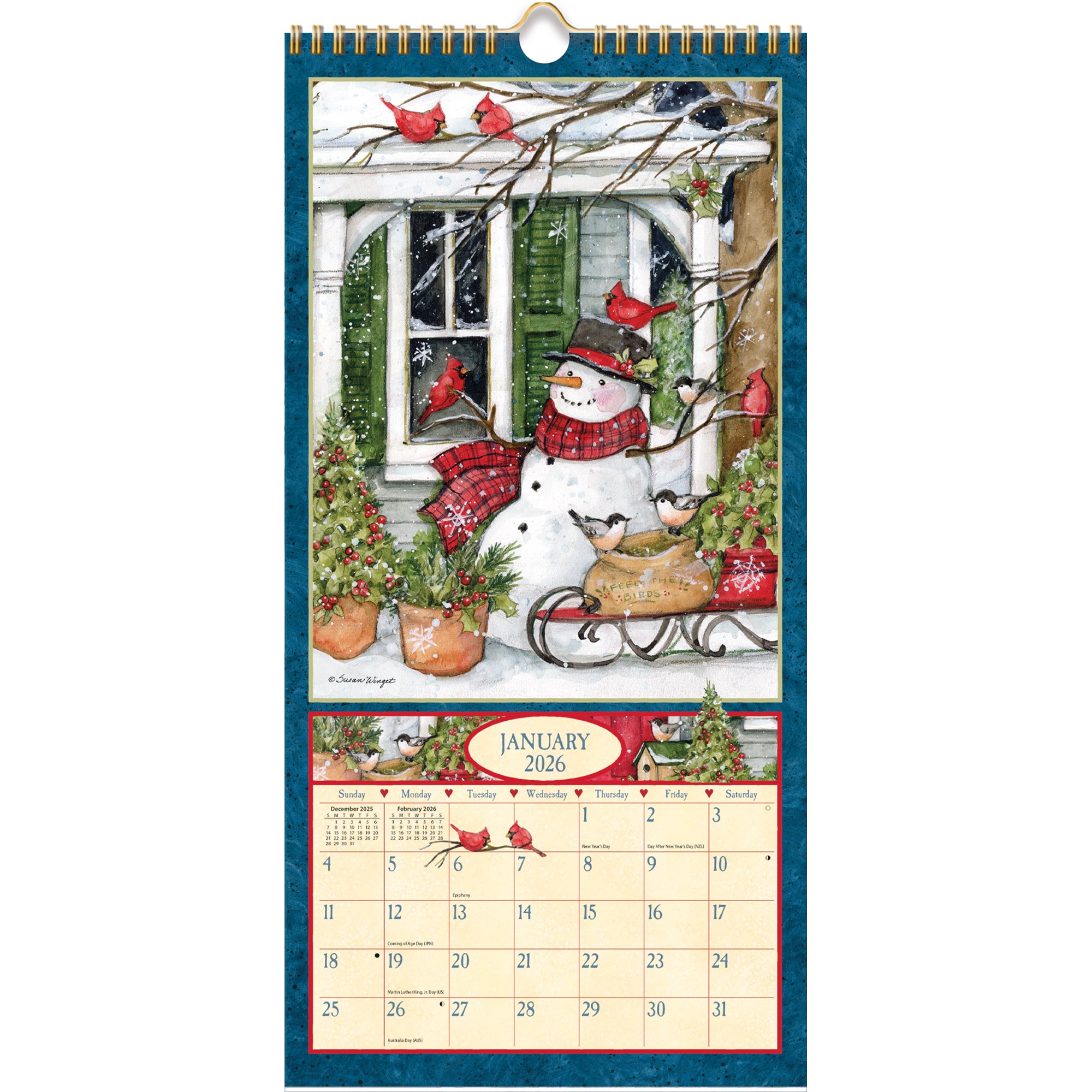 2026 LANG Heart & Home - Slim Vertical Wall Calendar