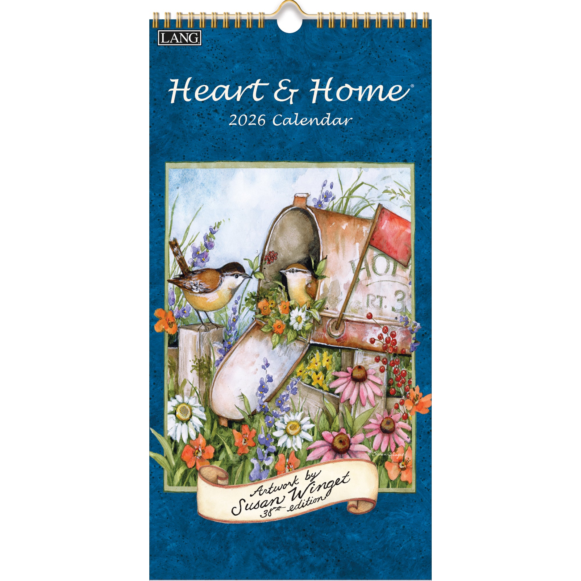 2026 LANG Heart & Home - Slim Vertical Wall Calendar
