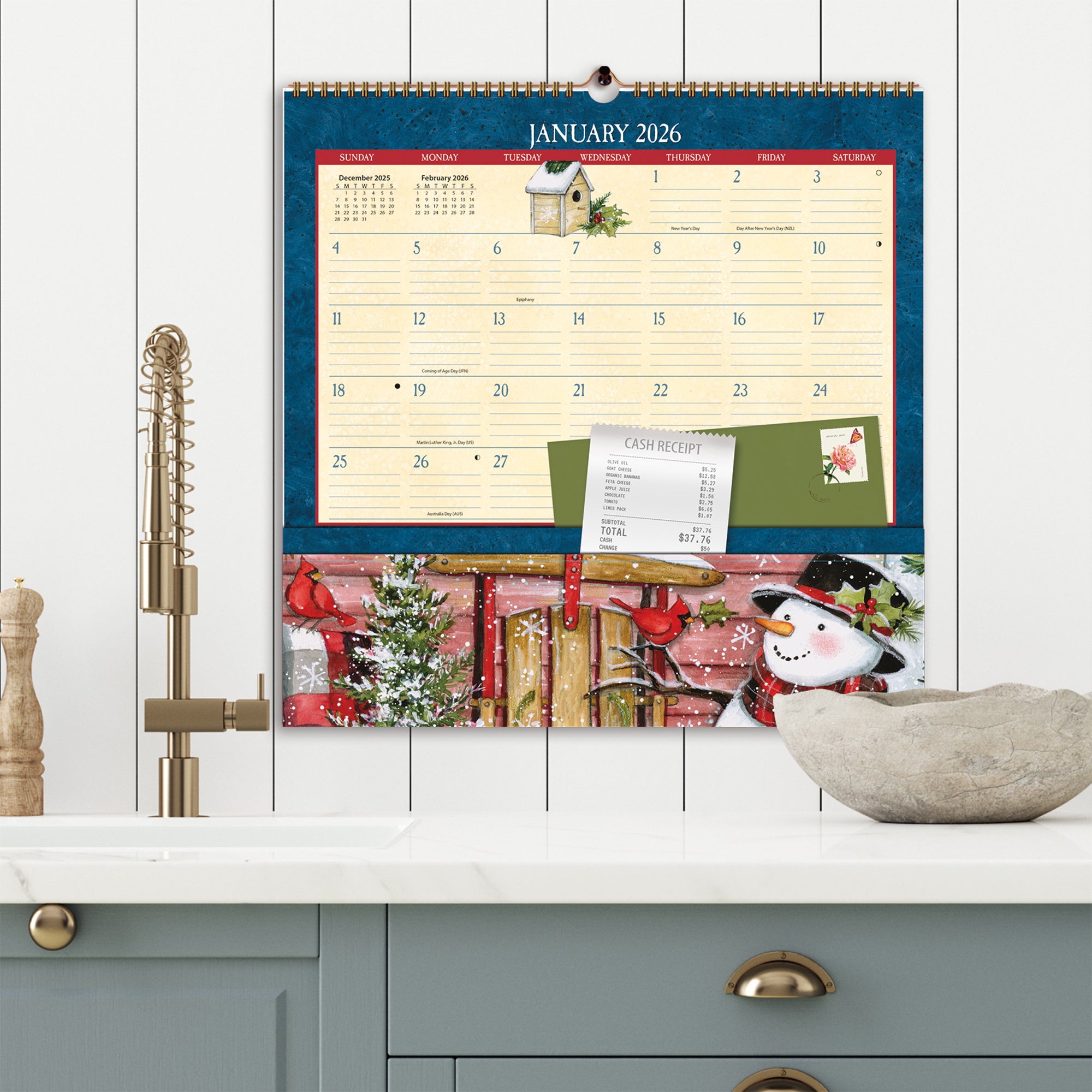 2026 LANG Heart & Home - Note Nook Square Wall Calendar