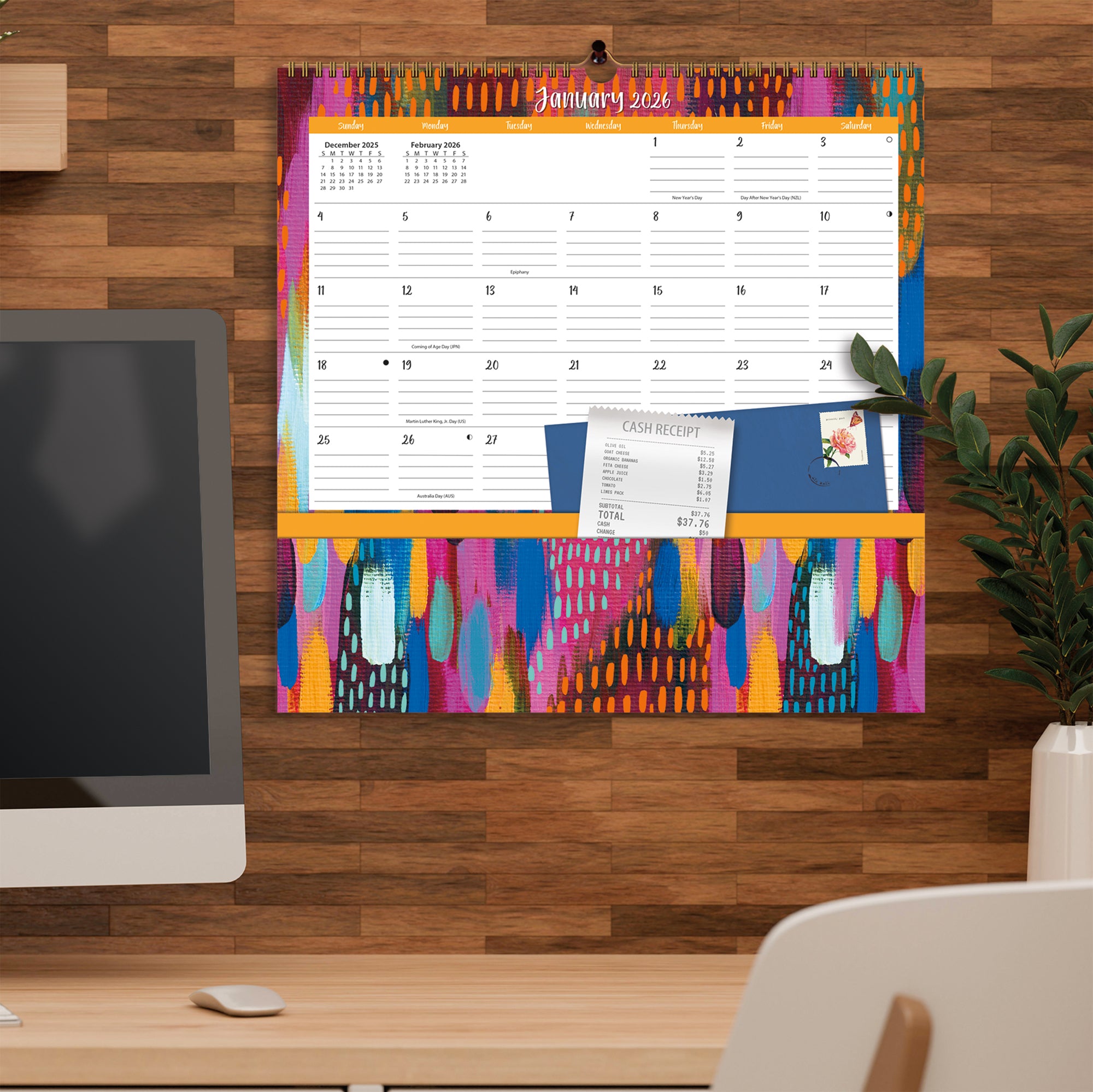 2026 LANG Ettavee - Note Nook Square Wall Calendar