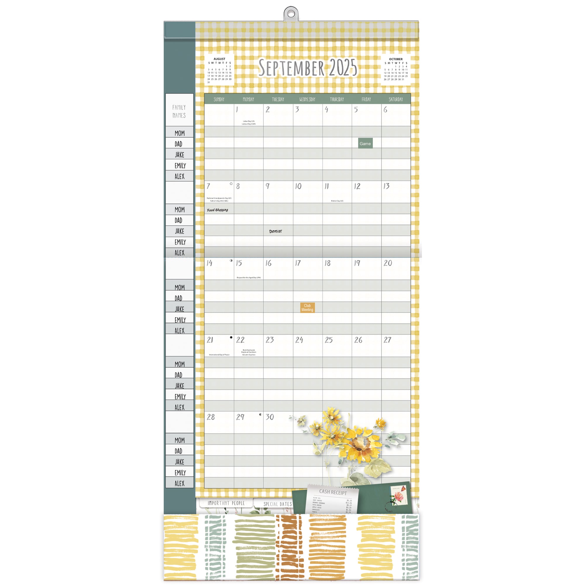 2026 LANG Watercolor Wonder - Plan It Plus Magnetic Square Wall Calendar