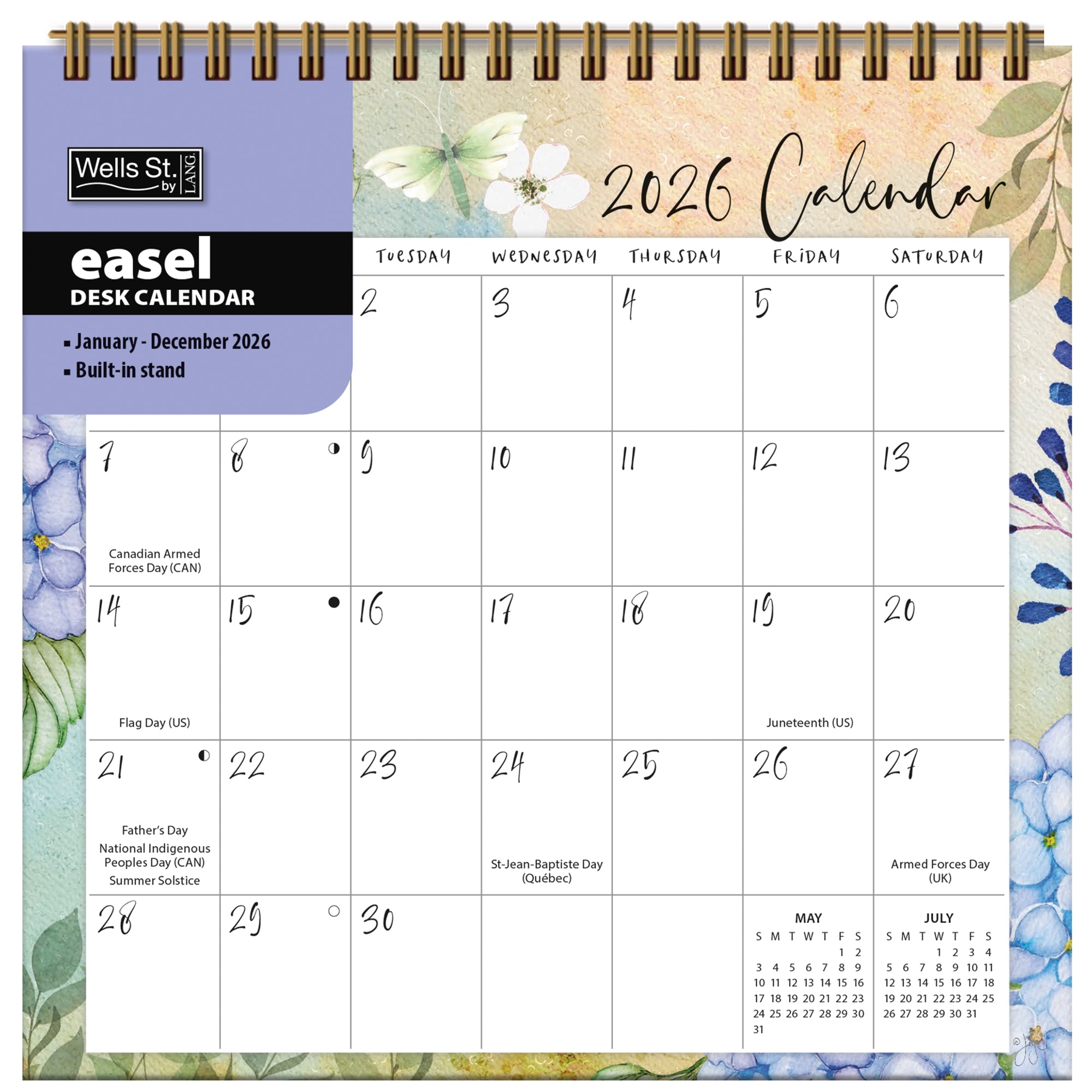 2026 LANG Country Pleasures - Desk Easel Calendar