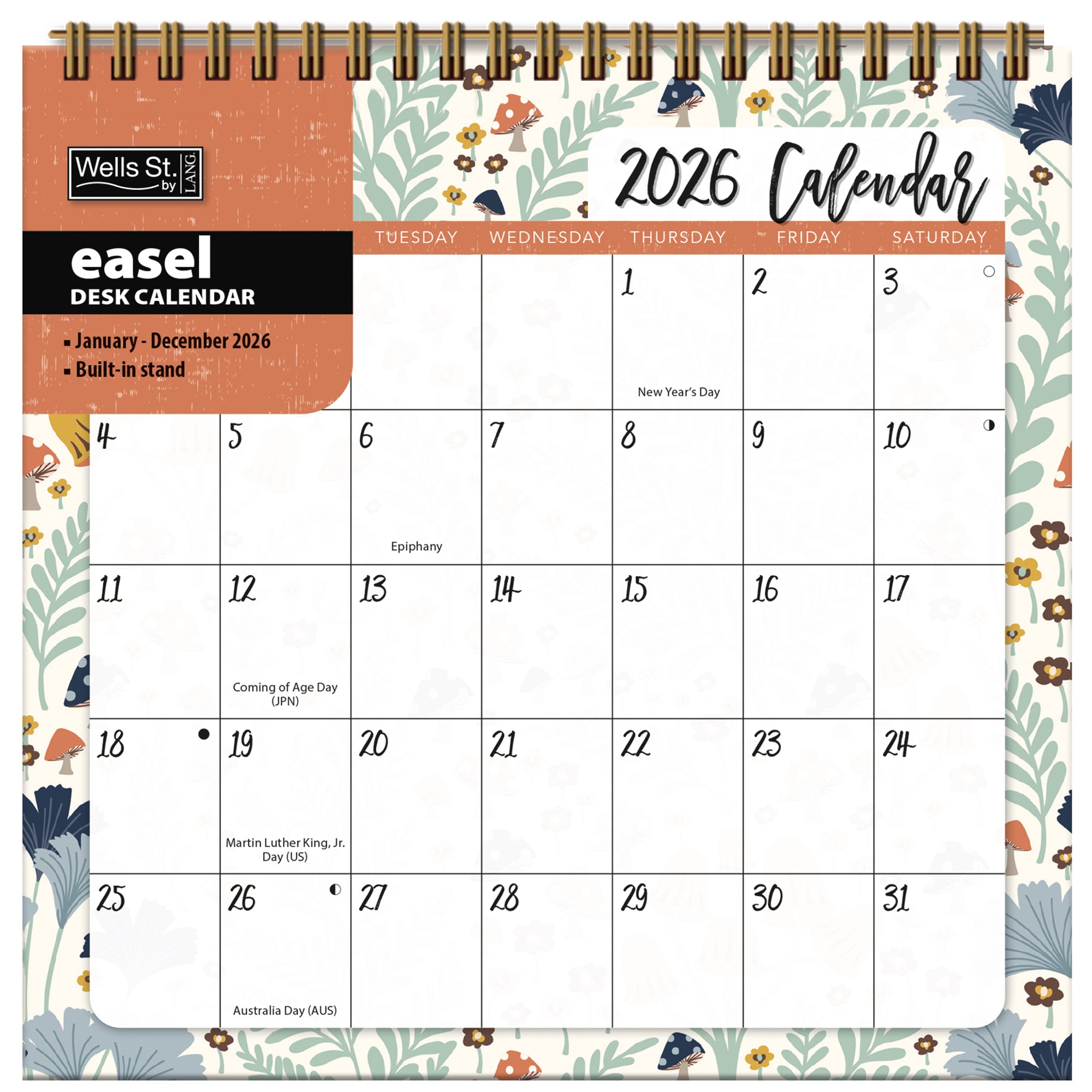 2026 LANG Flora & Fauna - Desk Easel Calendar