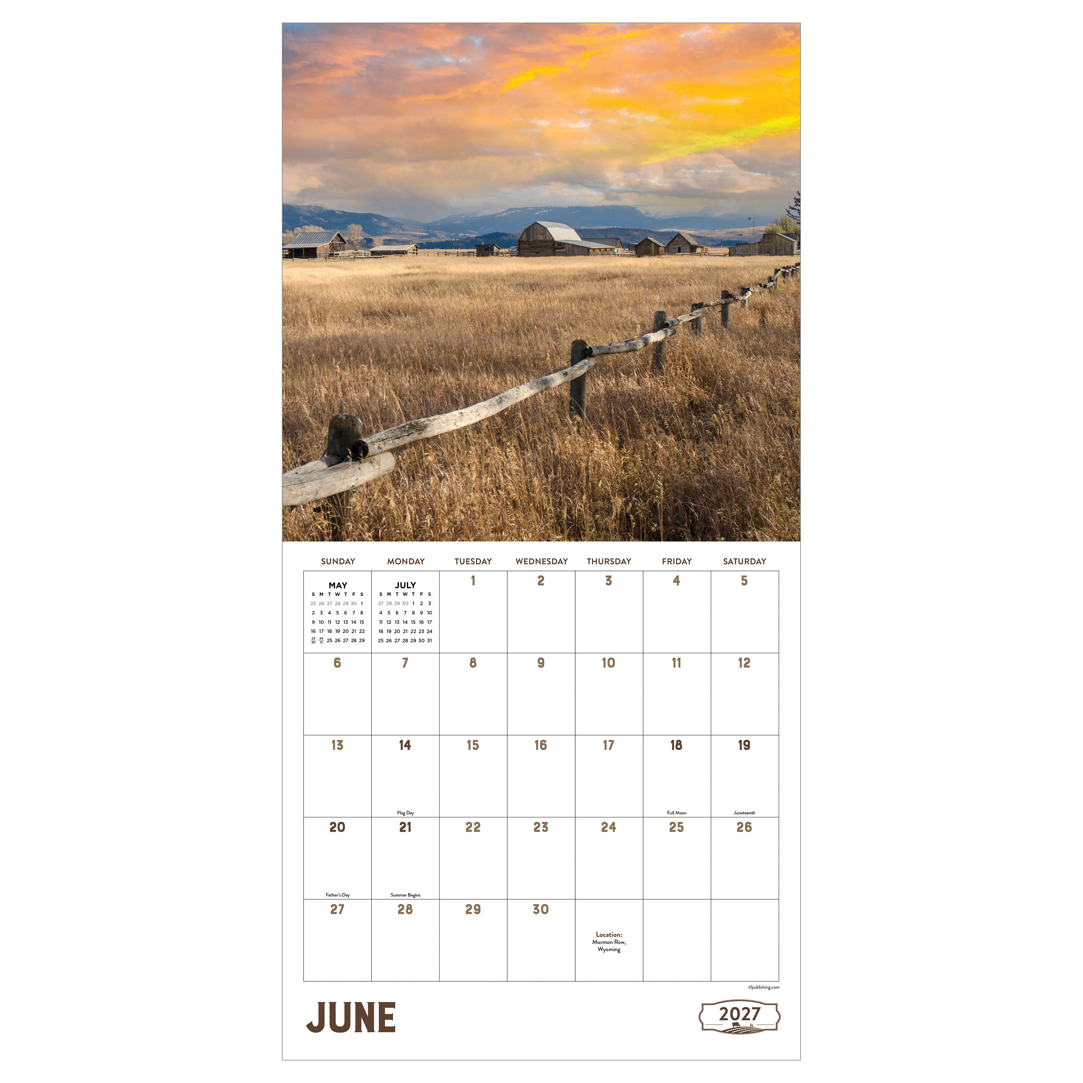 2027 Ranch Life - Square Wall Calendar