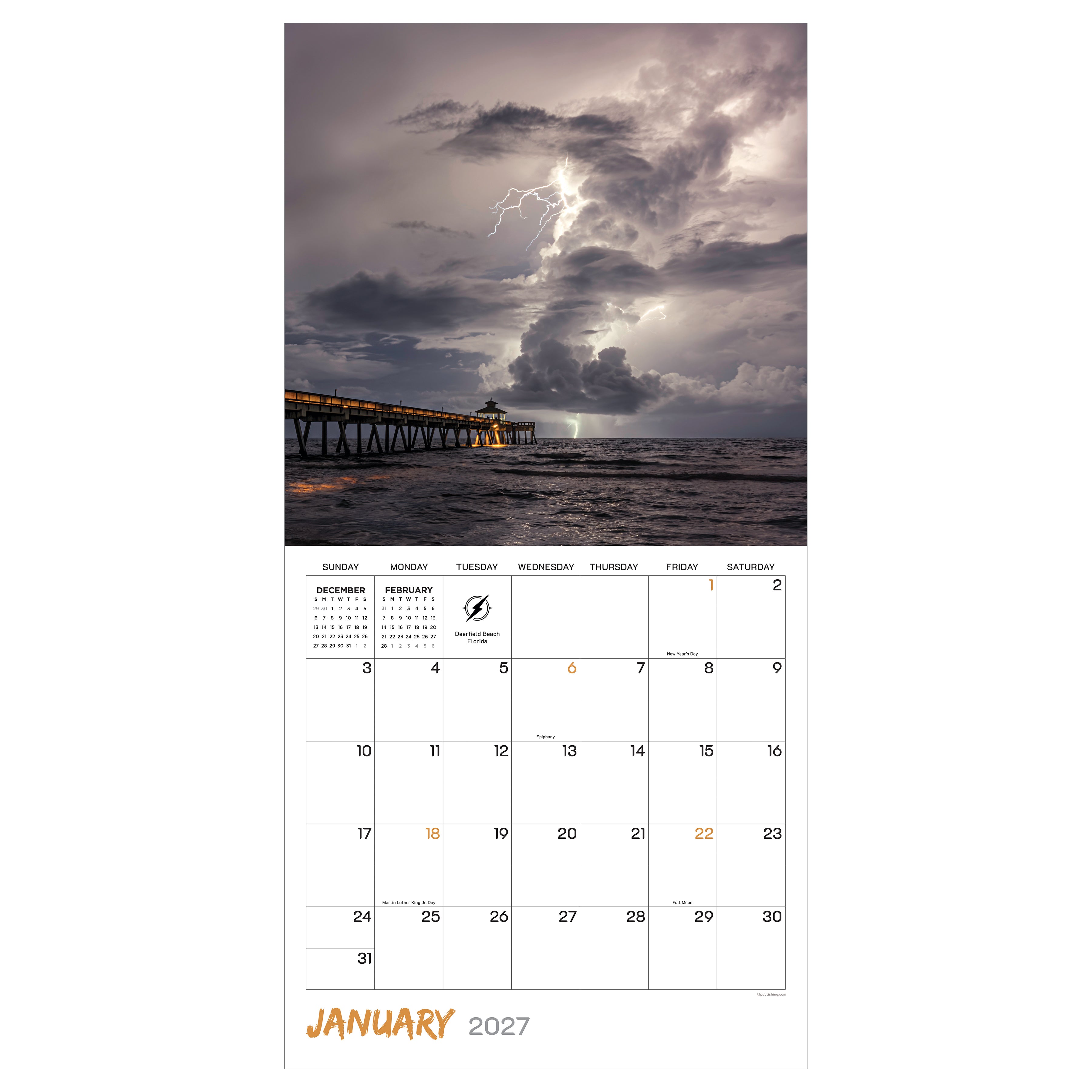 2027 Wild Weather - Square Wall Calendar