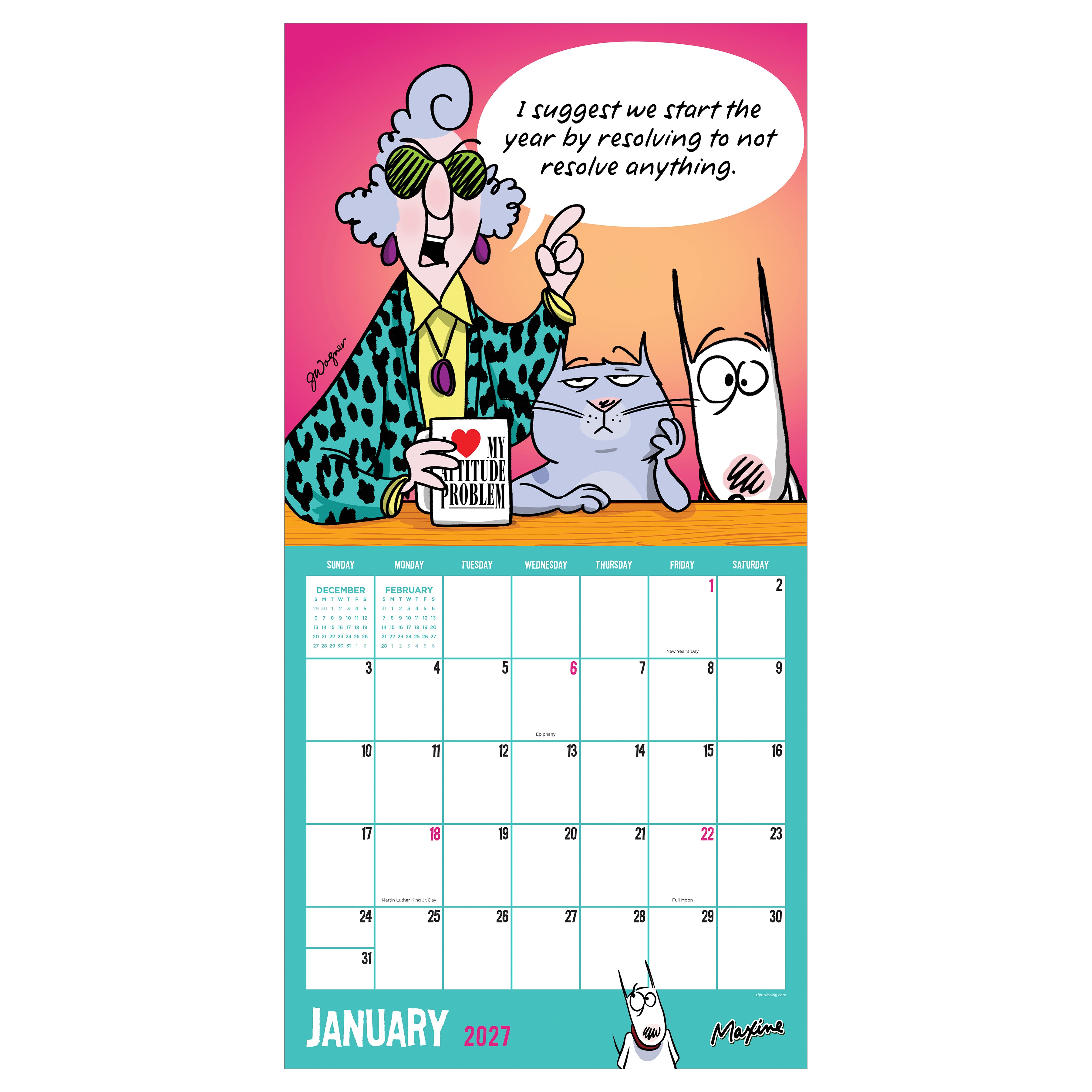 2027 Maxine - Square Wall Calendar