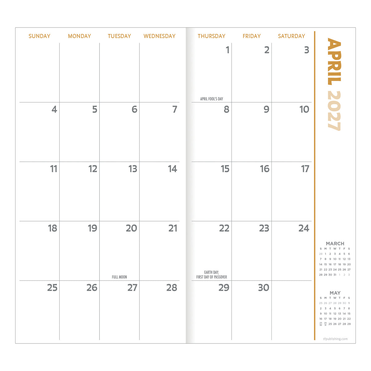 2027-2028 Beaches - Small Monthly Pocket Diary/Planner