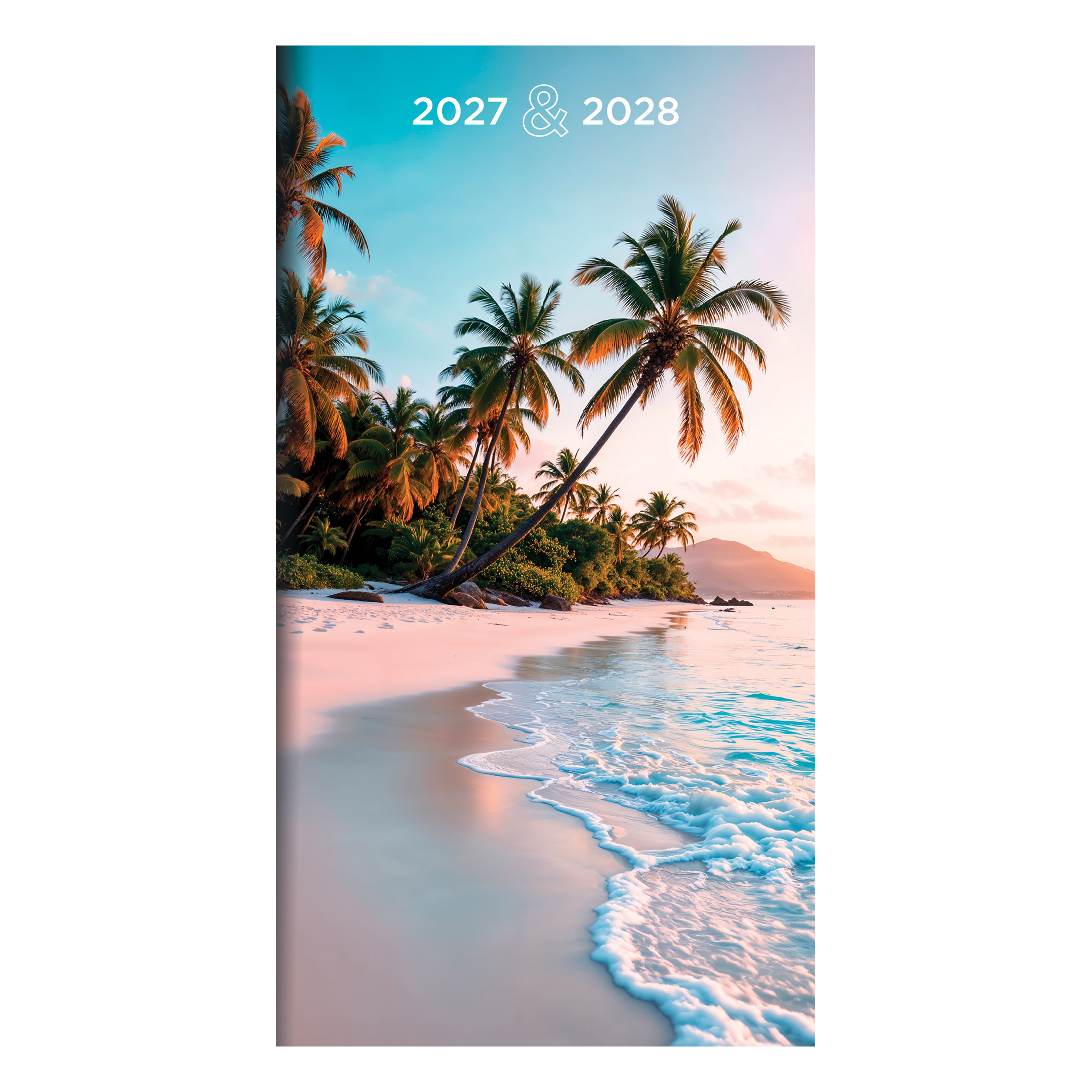 2027-2028 Beaches - Small Monthly Pocket Diary/Planner