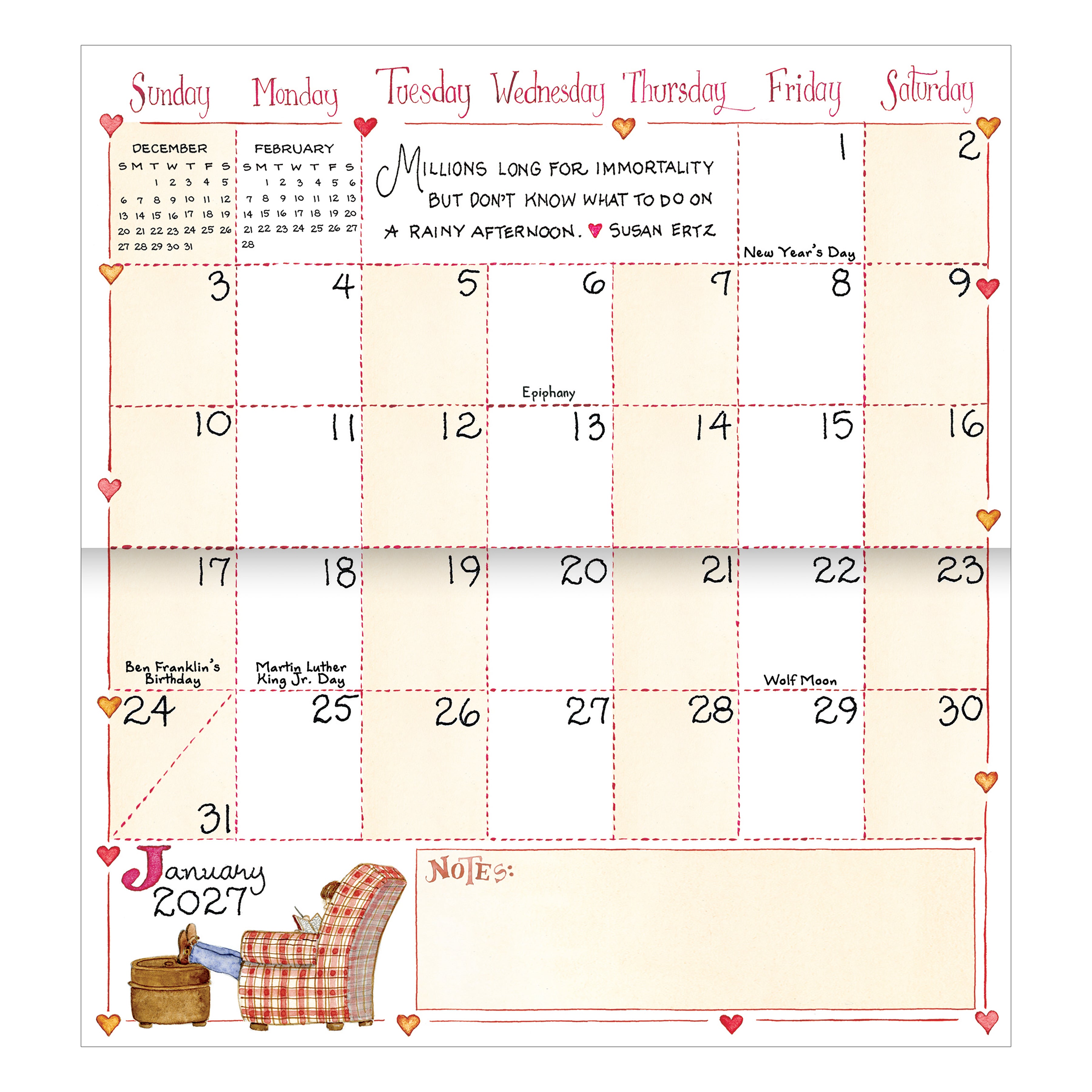 2027-2028 Susan Branch - Small Monthly Pocket Diary/Planner
