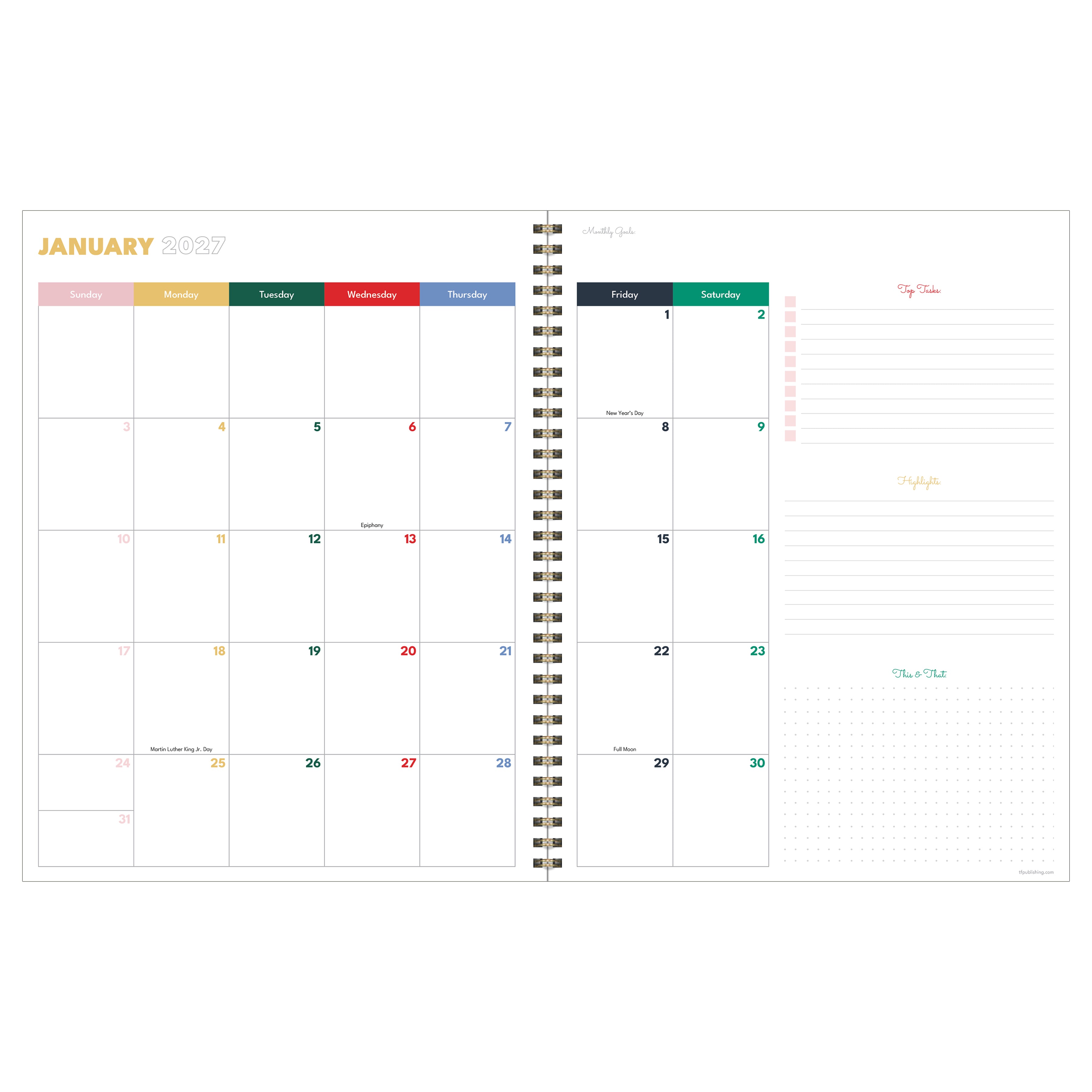 2027 Cherry Picked - Large Weekly and Monthly Diary/Planner