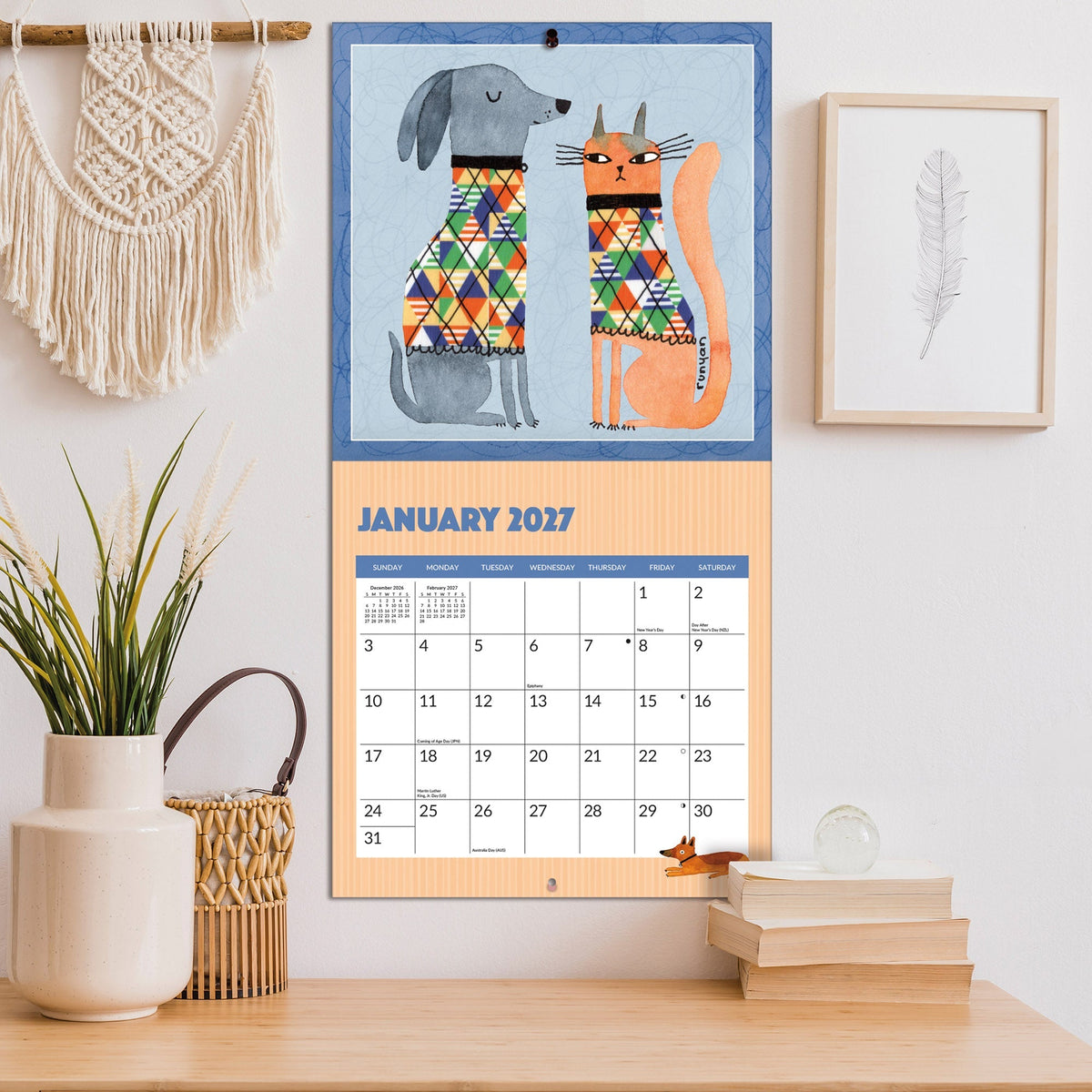 2027 Cats & Dogs - Square Wall Calendar