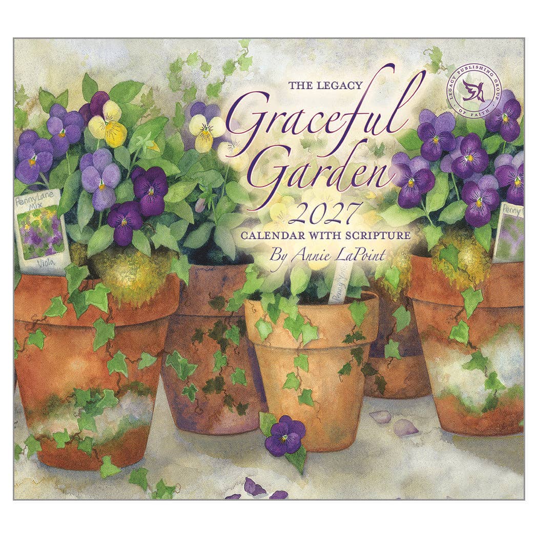 2027 Graceful Garden - Deluxe Wall Calendar by Diane Labombarbe