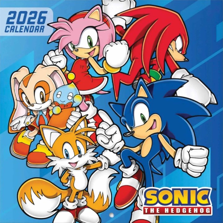 2026 Sonic The Hedgehog - Square Wall Calendar