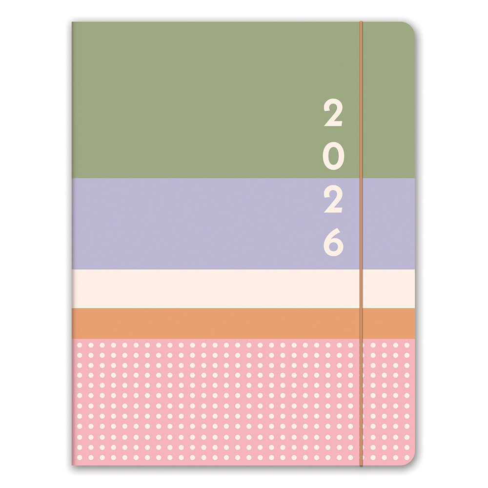 2026 Color Block - Just Right 17-Month Monthly Diary/Planner