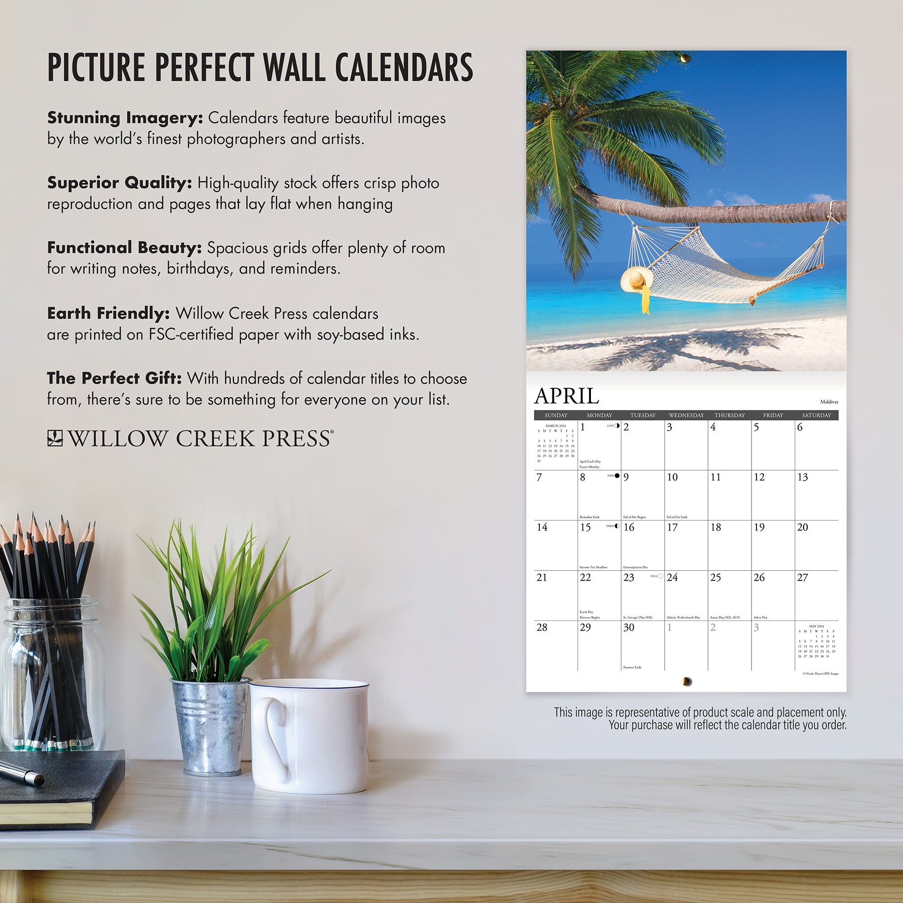 2024 Chicago (by Willow Creek) - Square Wall Calendar