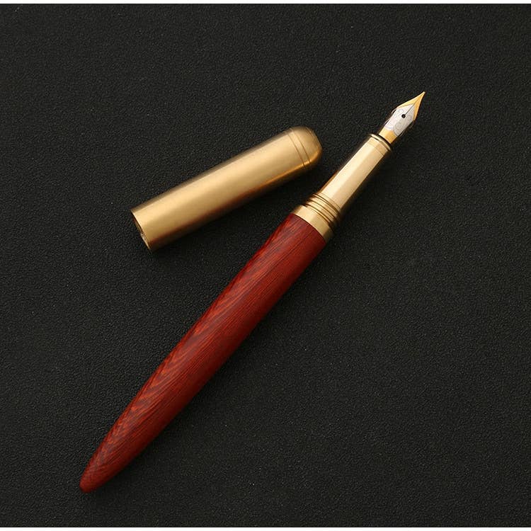 Handmade Wood Fountain Pen | The Hemmingway : Cherry (Boxed)