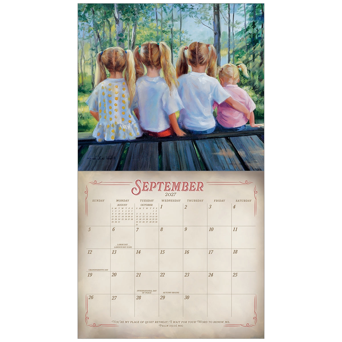 2027 Little Lessons In Love - Deluxe Wall Calendar by Susan Lordi
