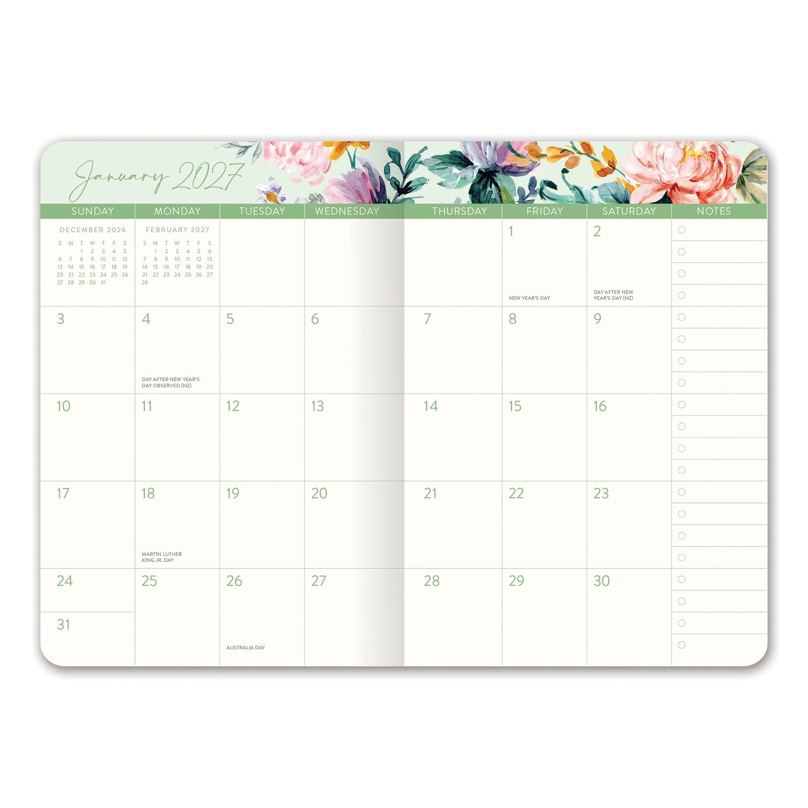 2027 Bella Flora - 17-Month Monthly Pocket Diary/Planner