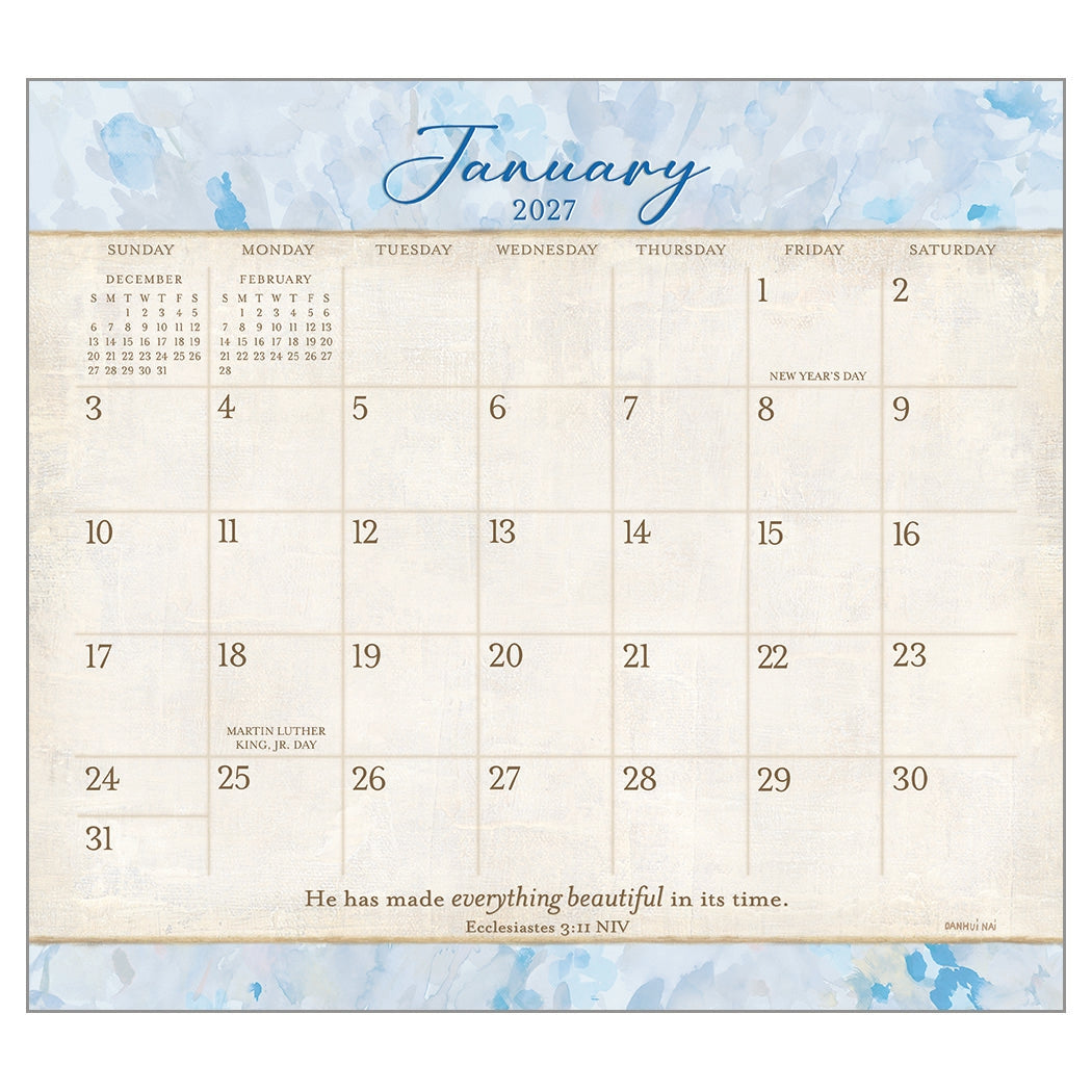 2027 Tranquility - Deluxe Wall Calendar by Jennifer Lommers