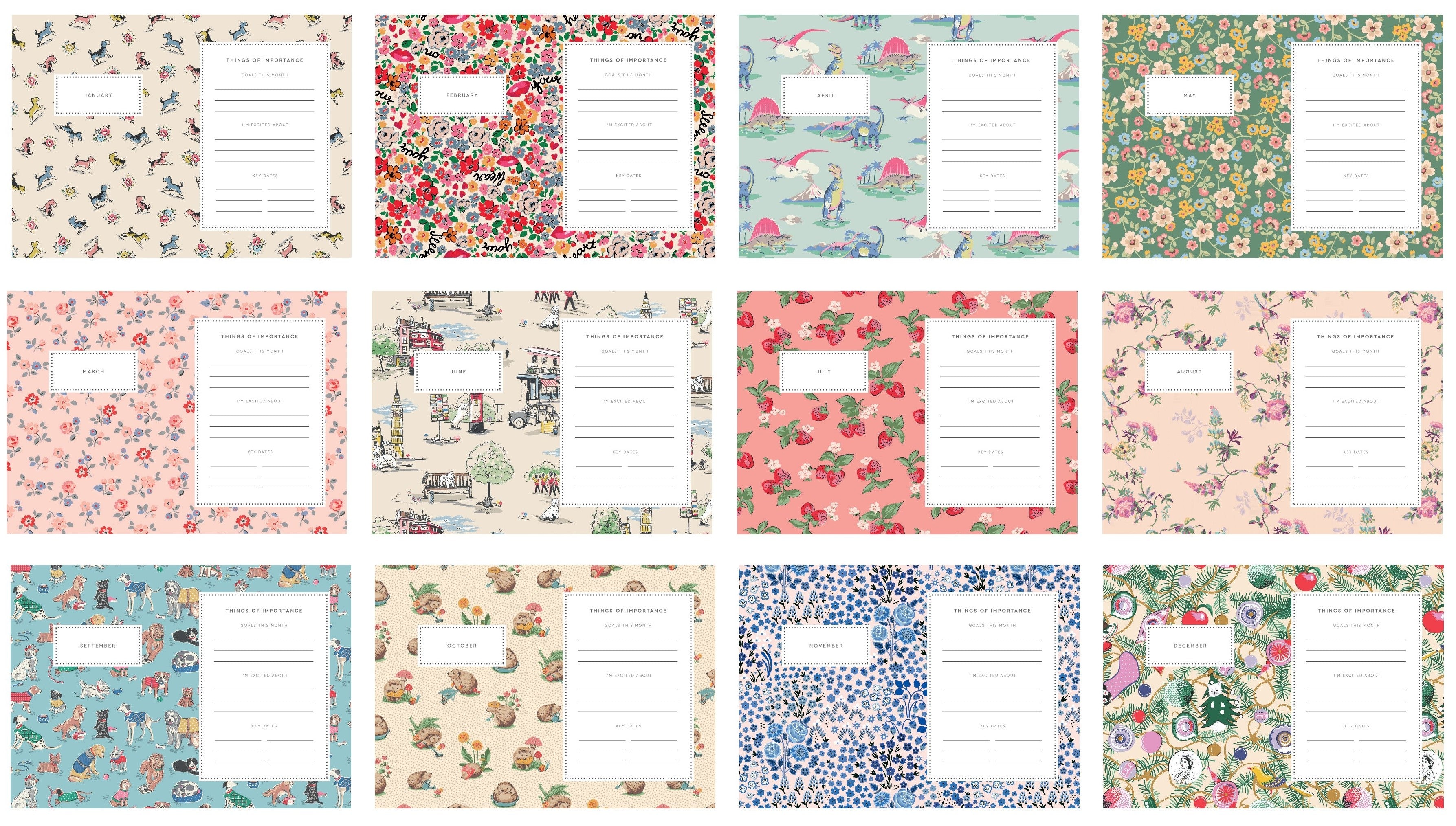 2026 Floral Ditsy by Cath Kidston - Monthly & Weekly Diary/Planner