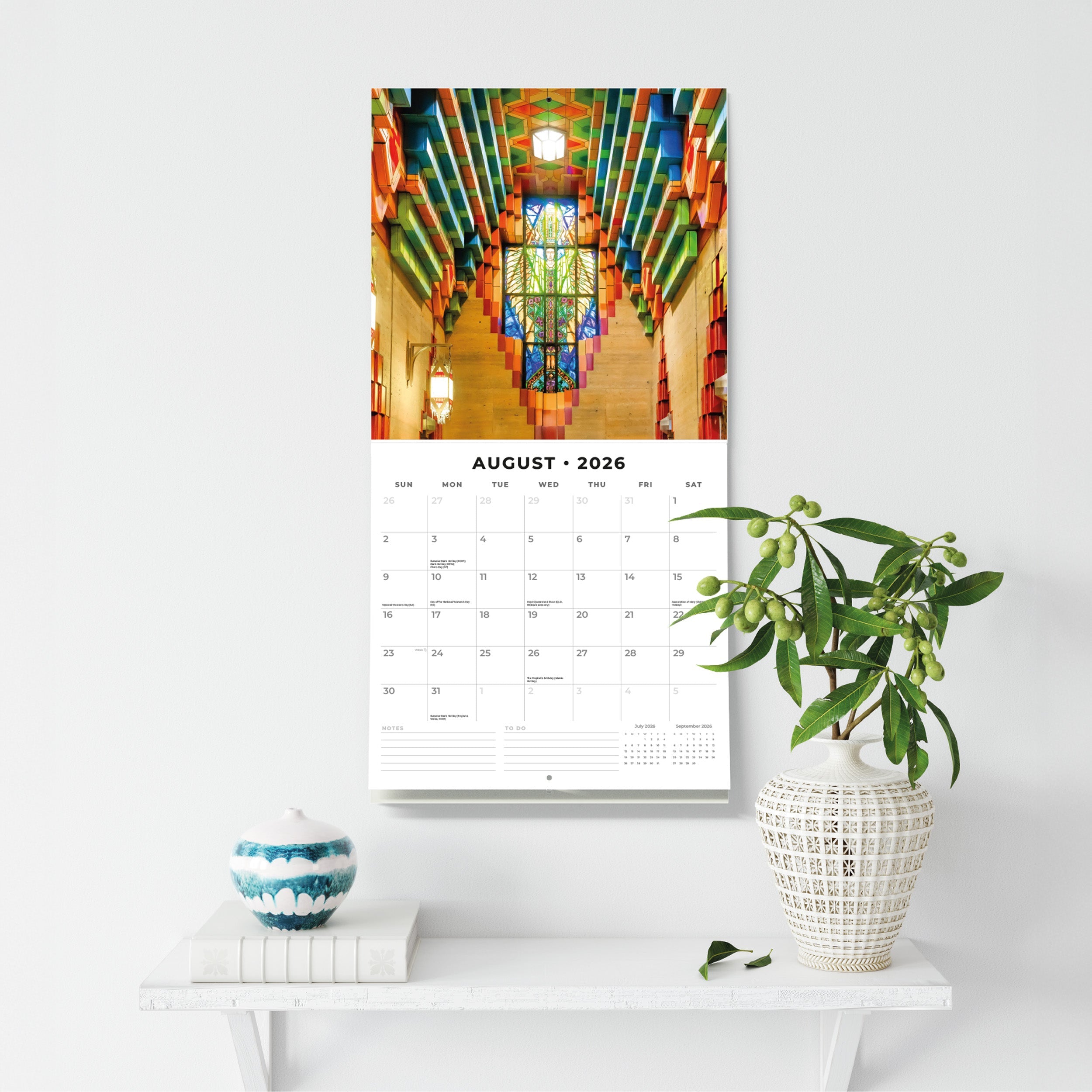 2026 Art Deco - Square Wall Calendar