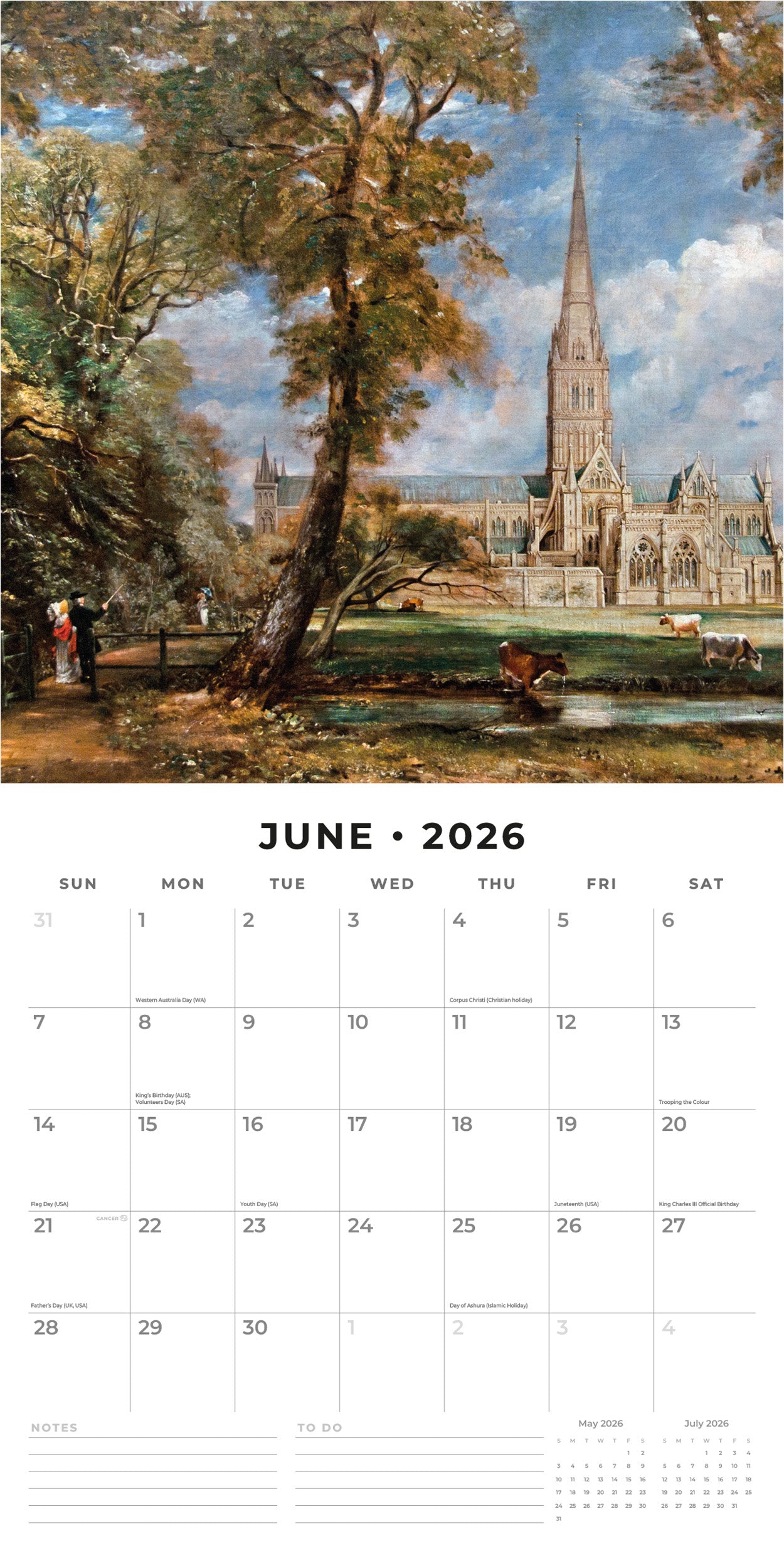 2026 Constable - Square Wall Calendar