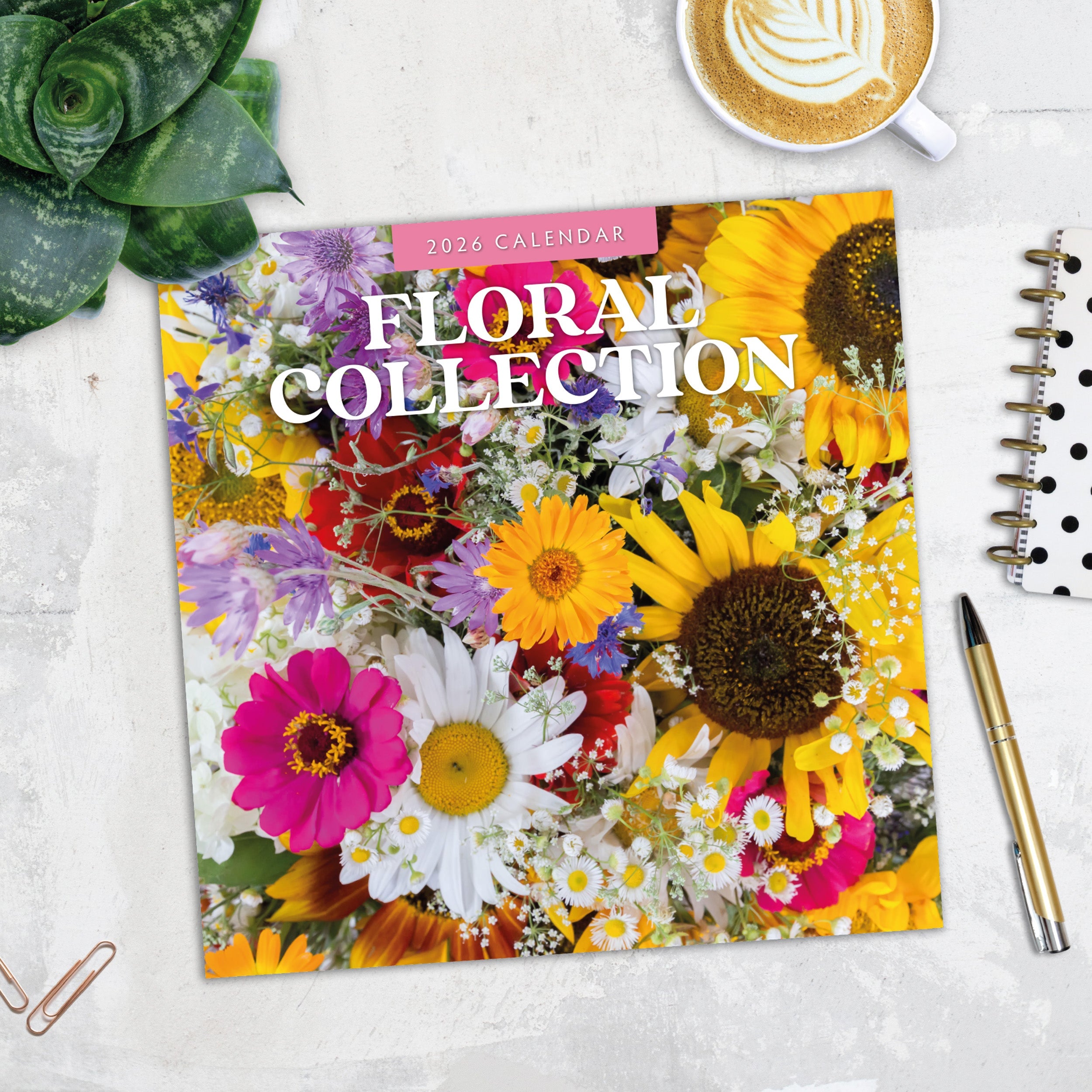2026 Floral Collection - Square Wall Calendar