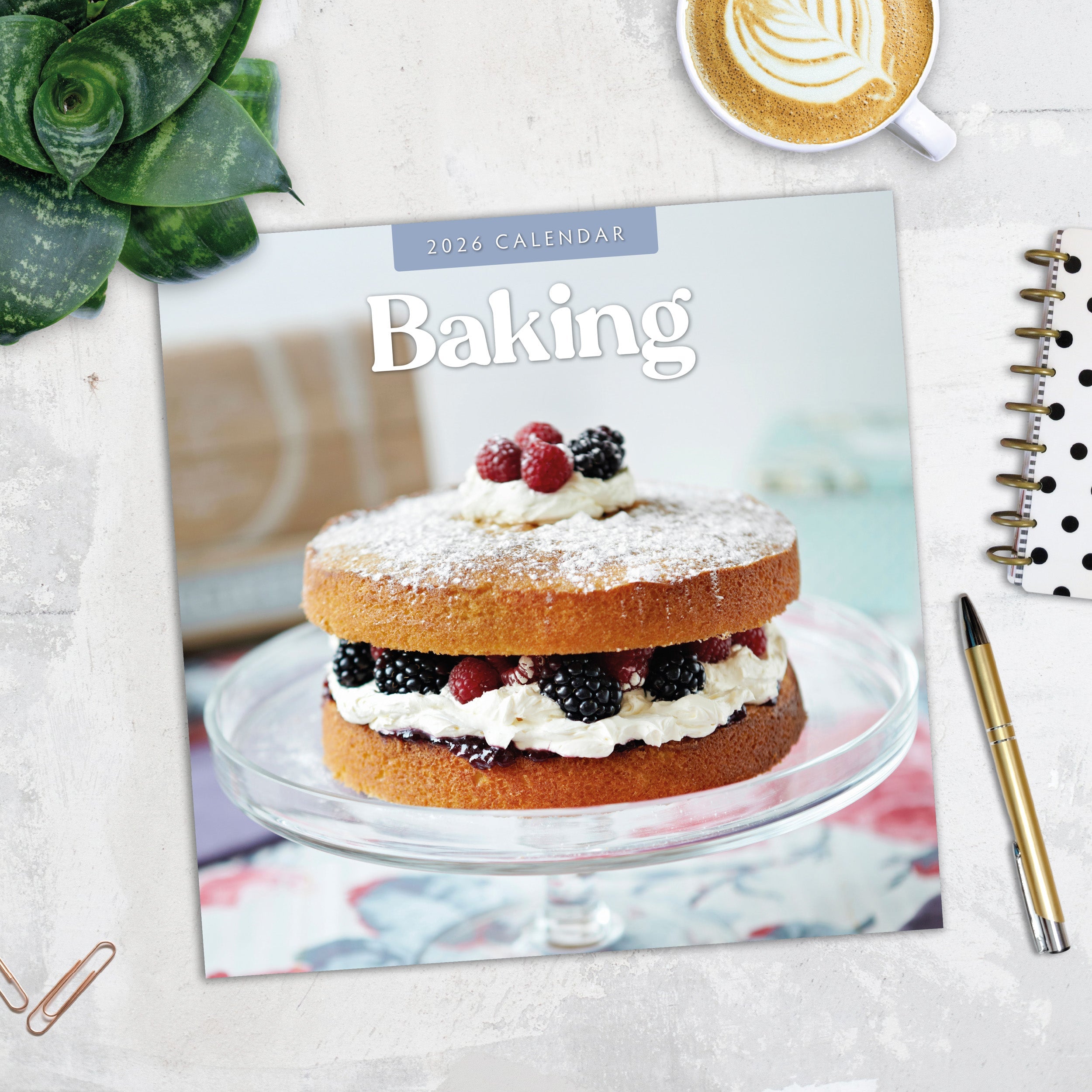 2026 Baking - Square Wall Calendar