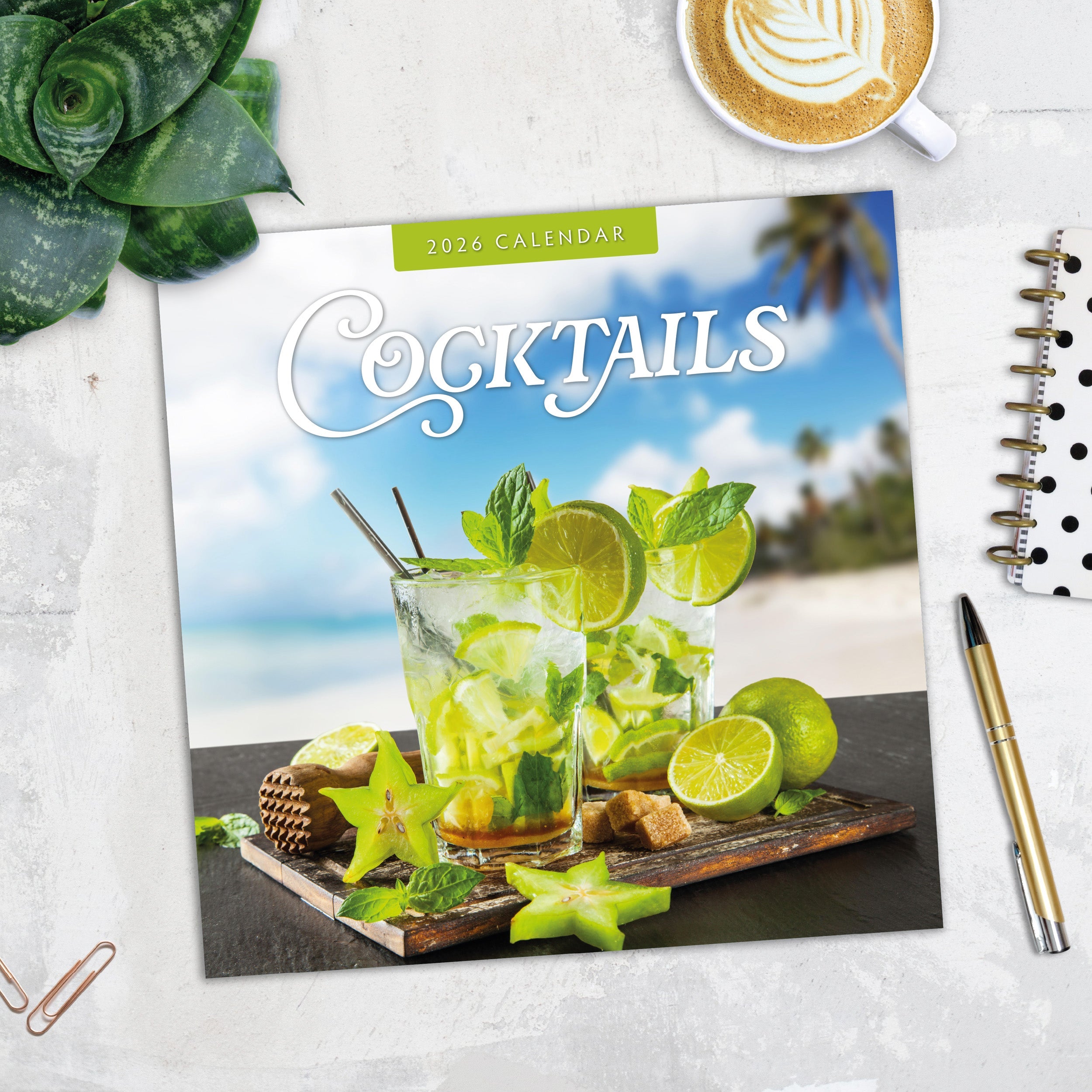 2026 Cocktails - Square Wall Calendar