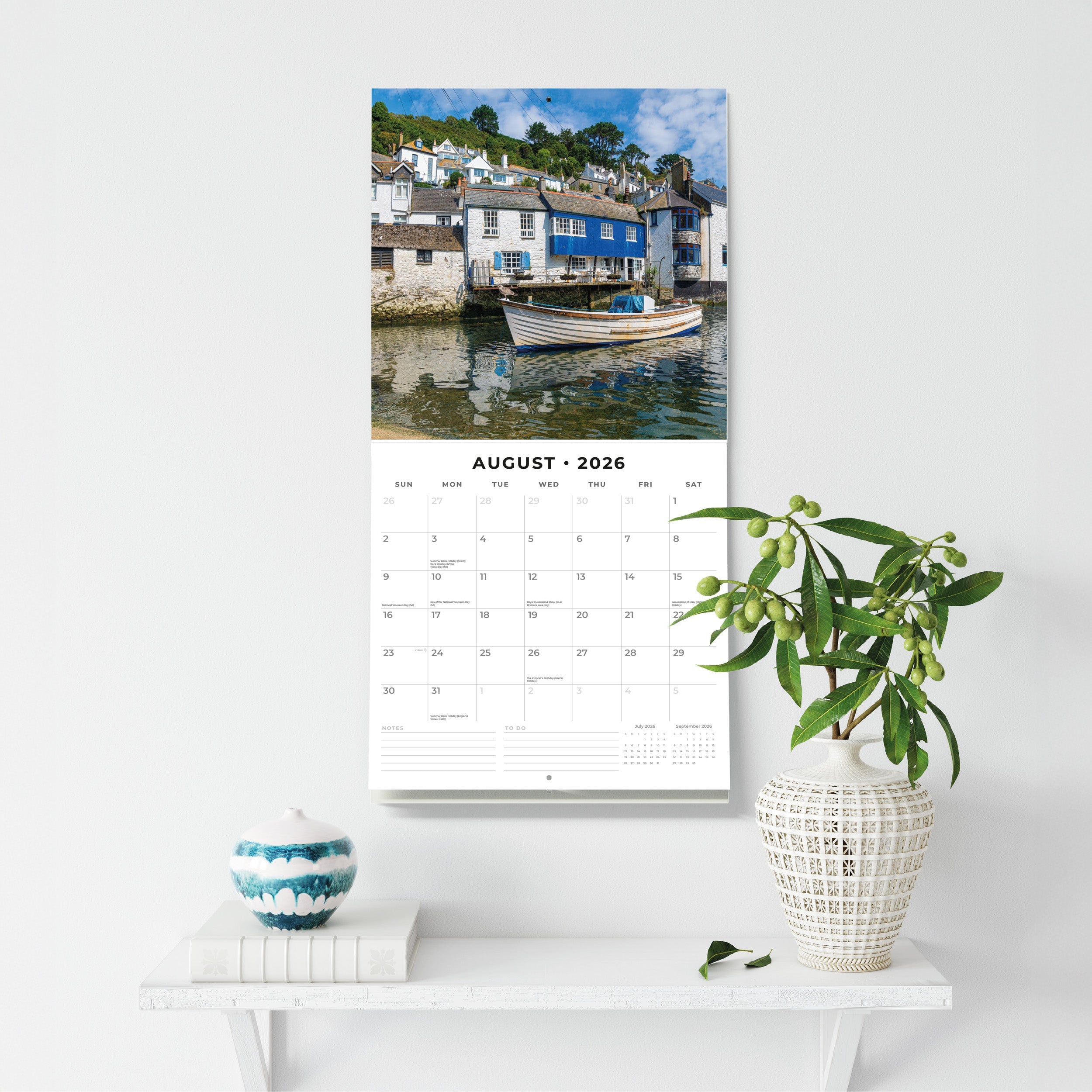 2026 Britain's Most Beautiful Villages - Square Wall Calendar