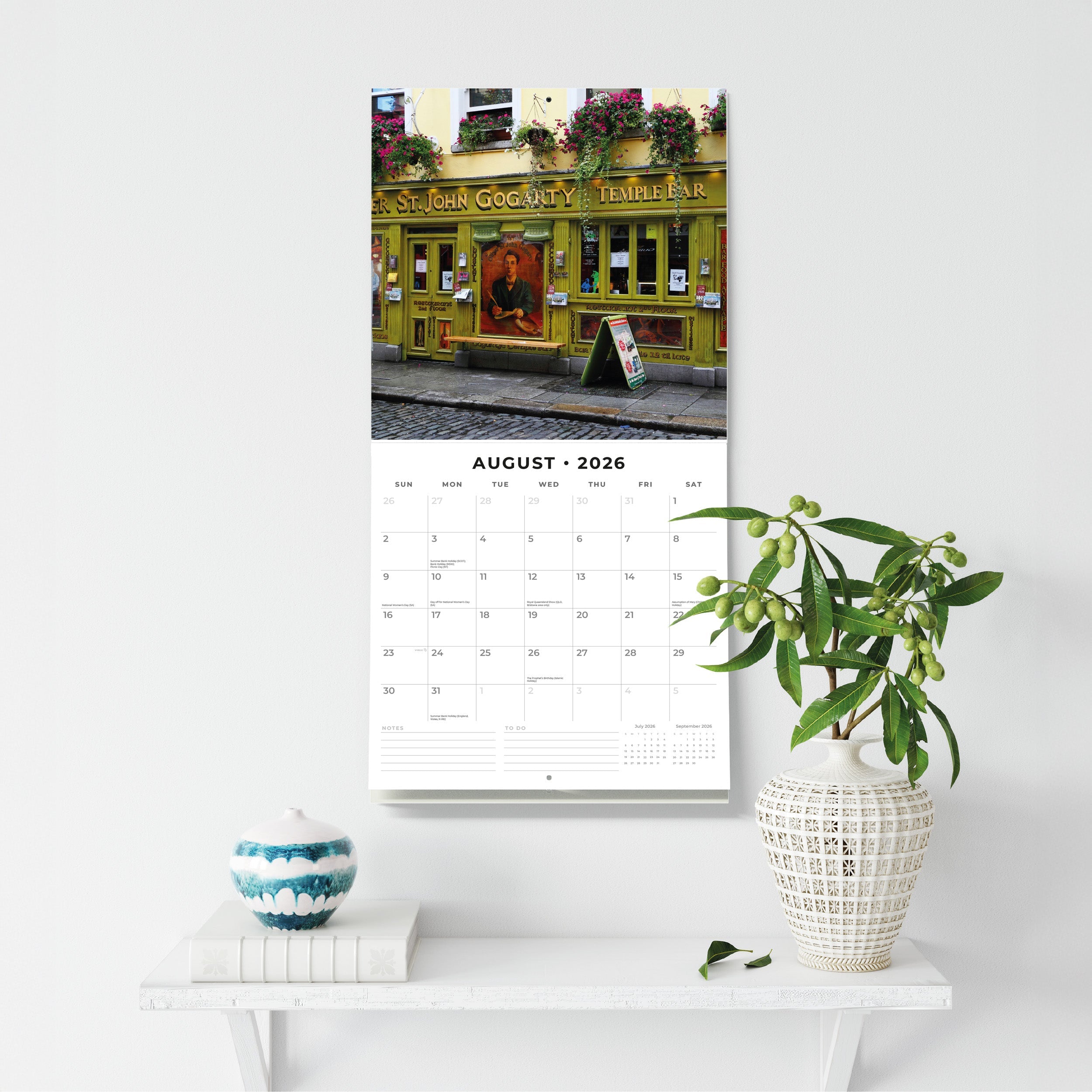2026 Dublin Pubs - Square Wall Calendar