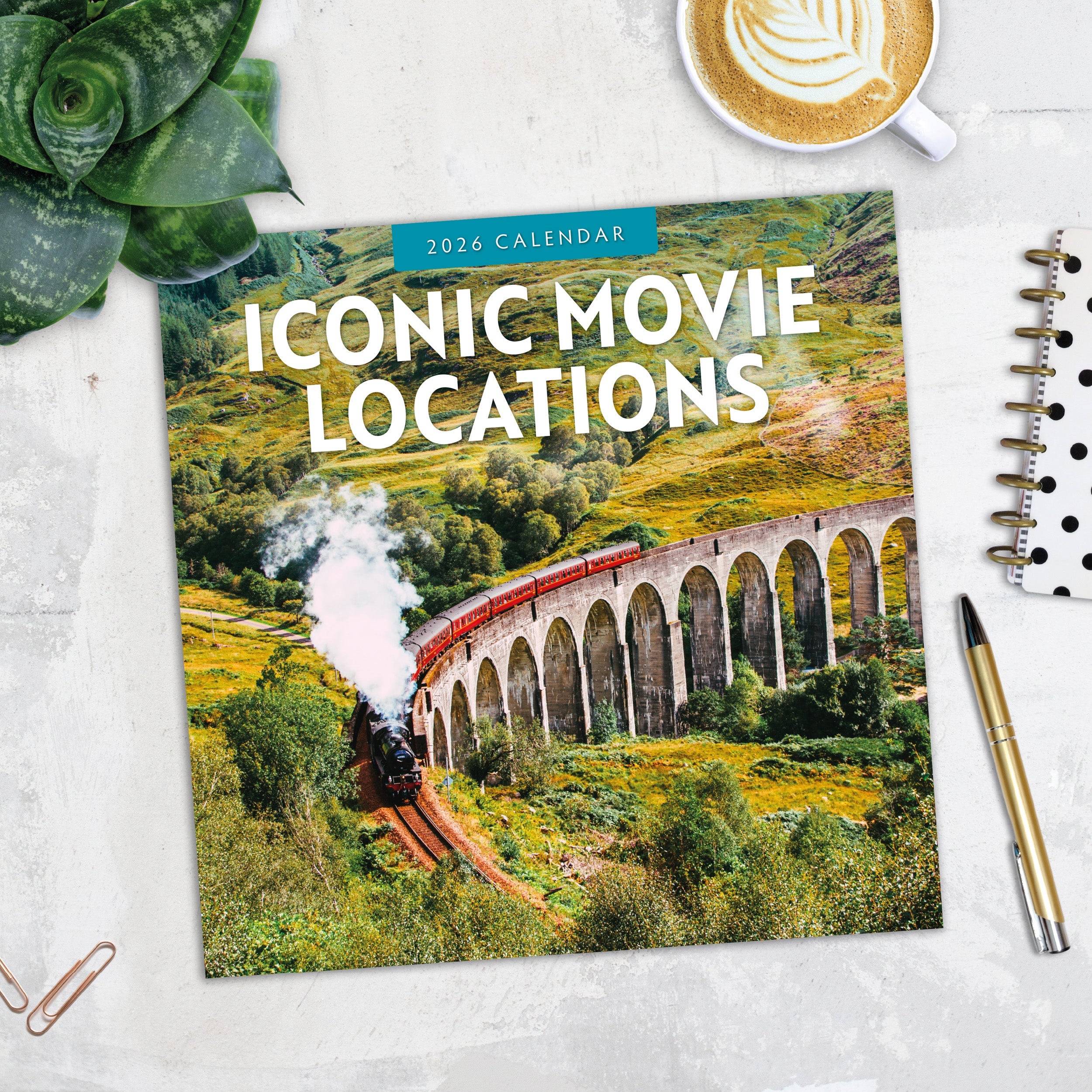 2026 Iconic Movie Locations - Square Wall Calendar