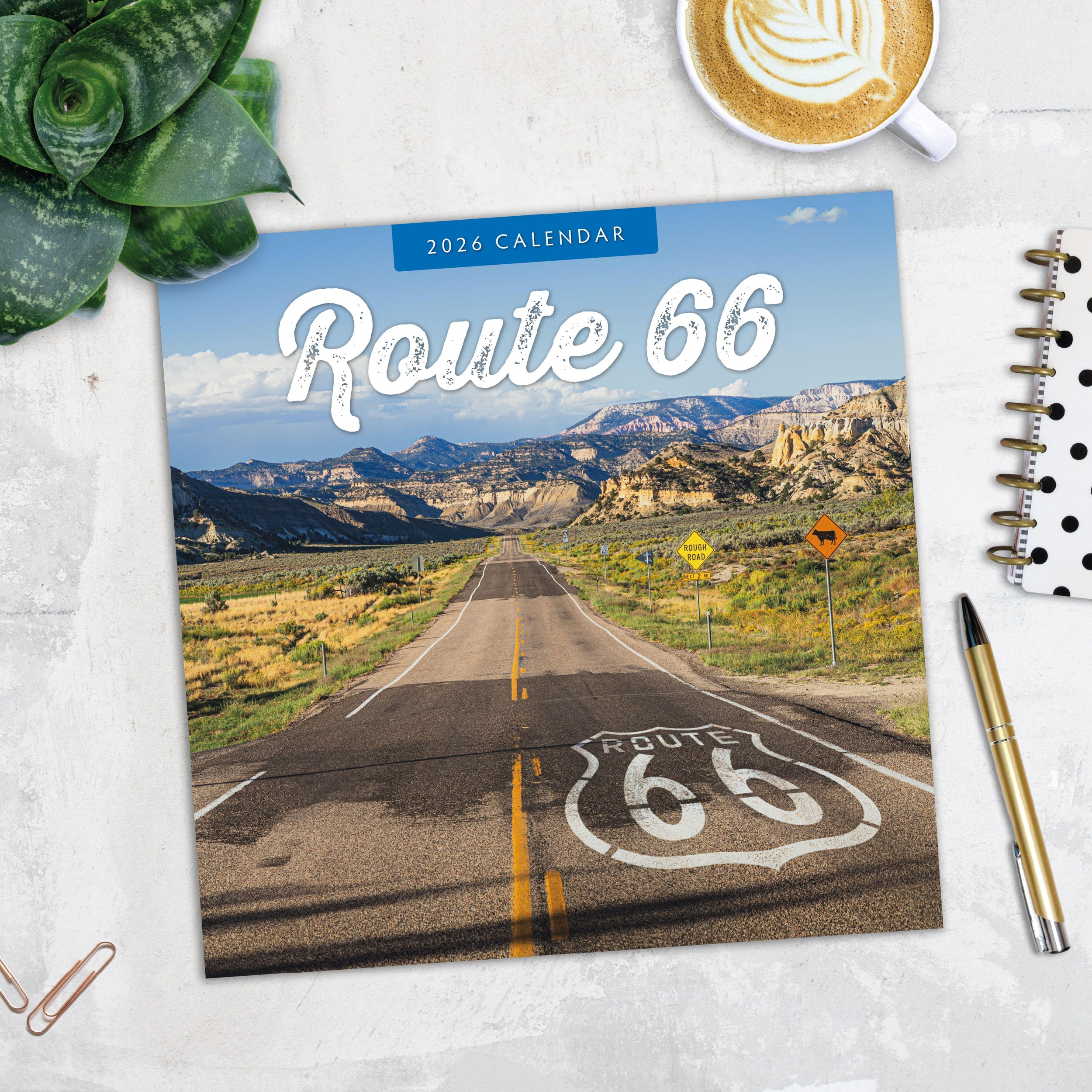 2026 Route 66 - Square Wall Calendar