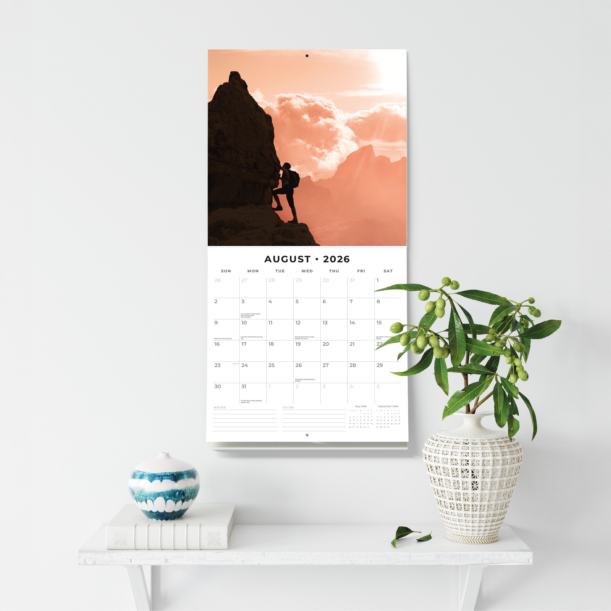 2026 Motivation - Square Wall Calendar