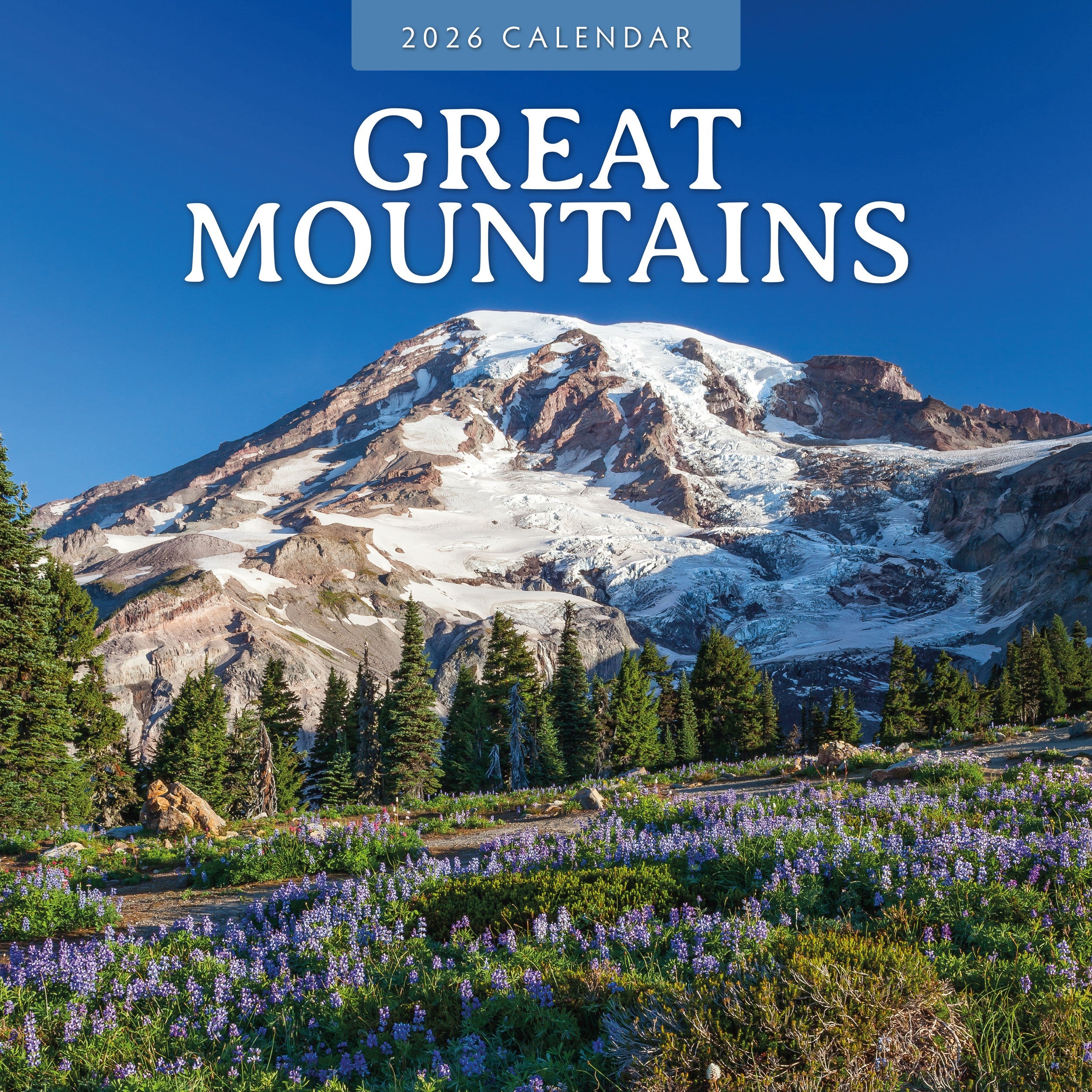 2026 Great Mountains - Square Wall Calendar