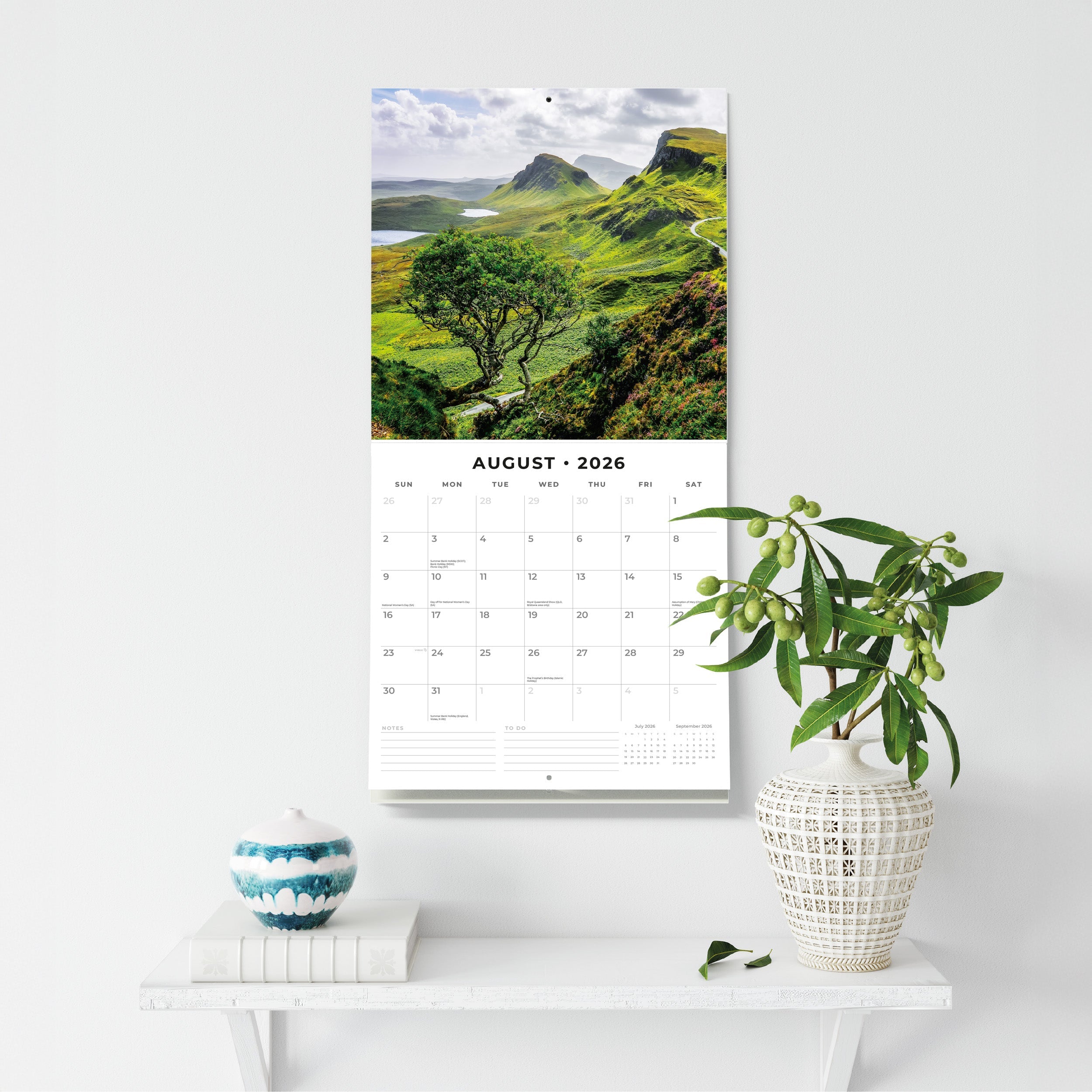 2026 Beautiful Britain - Square Wall Calendar