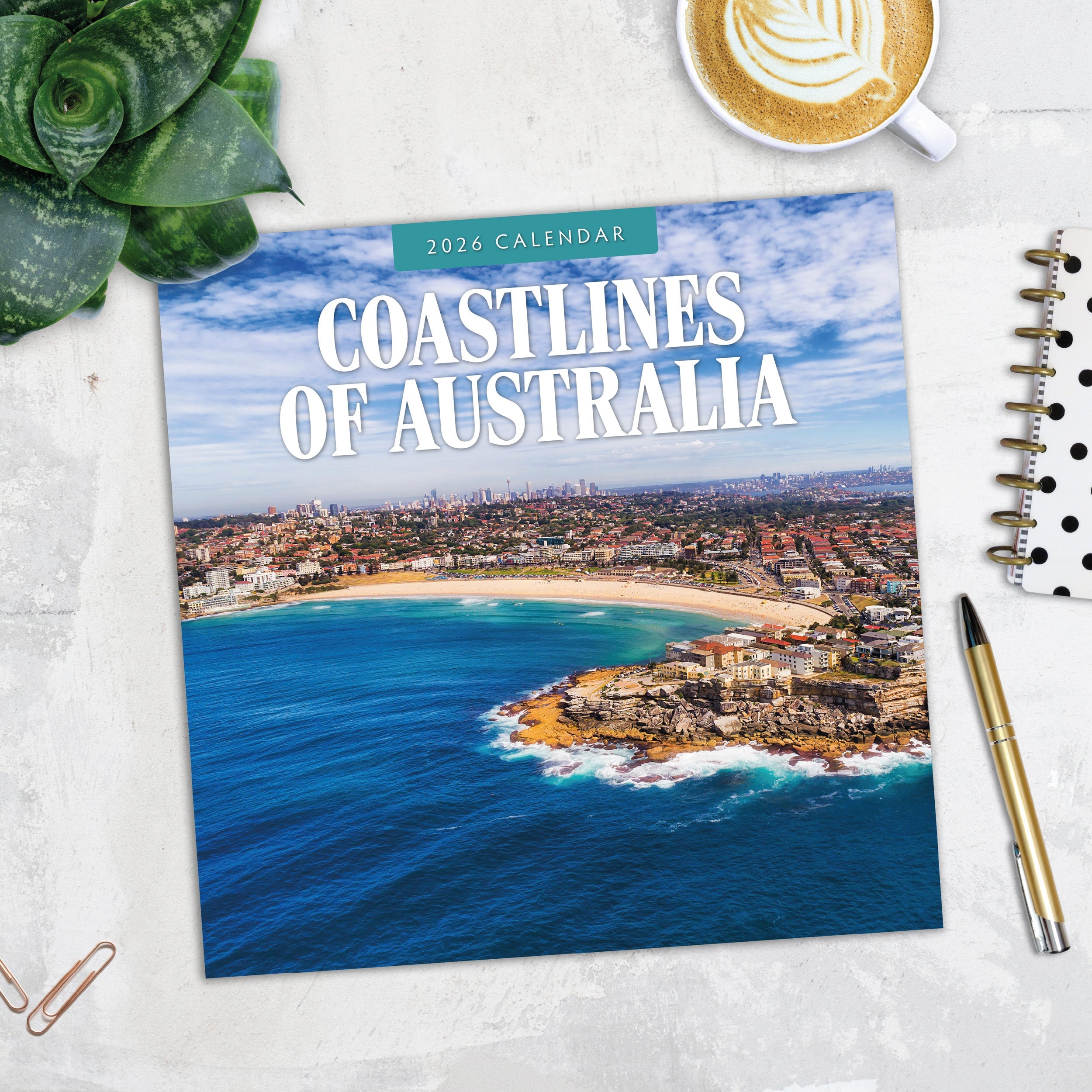 2026 Coastlines of Australia - Square Wall Calendar