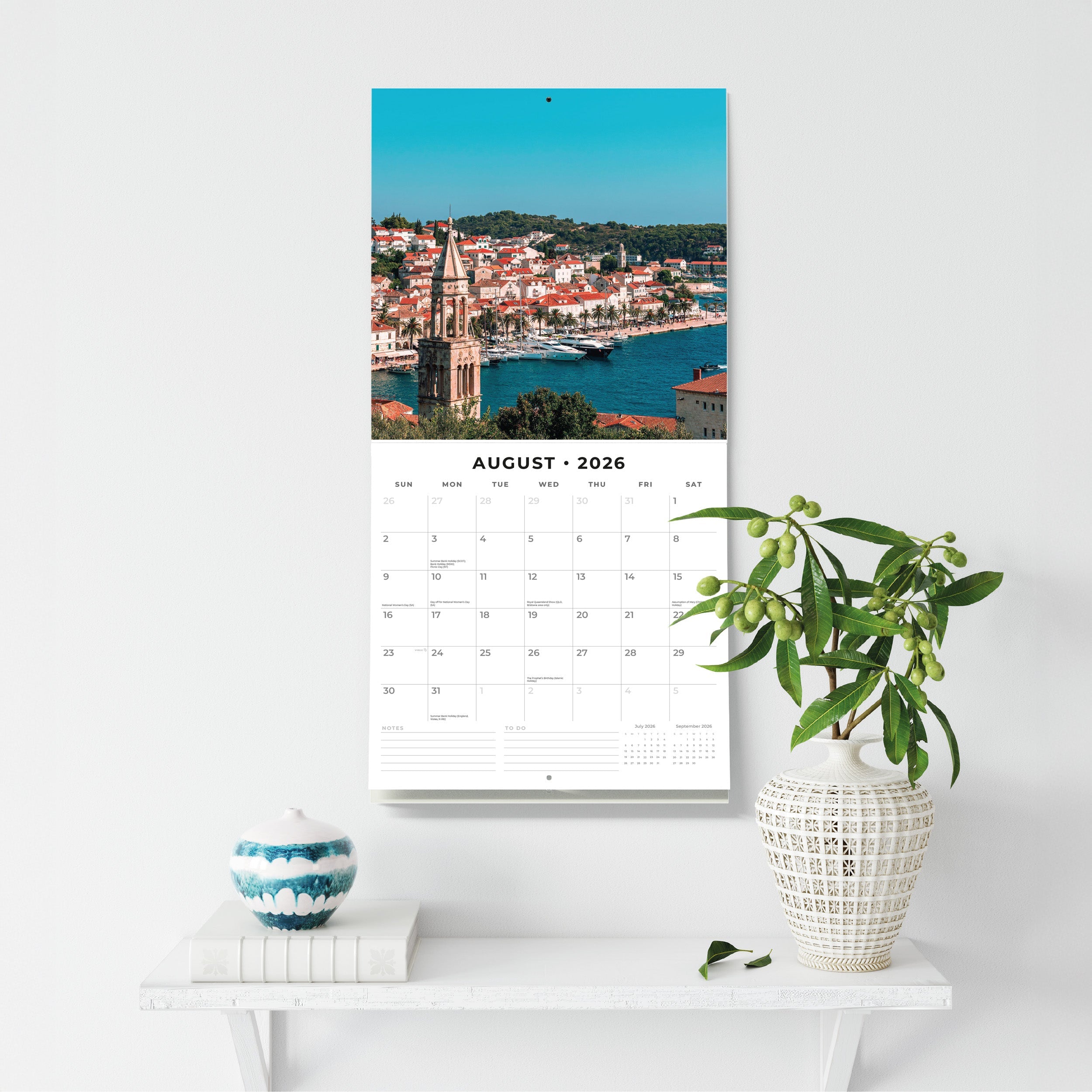 2026 Croatia - Square Wall Calendar