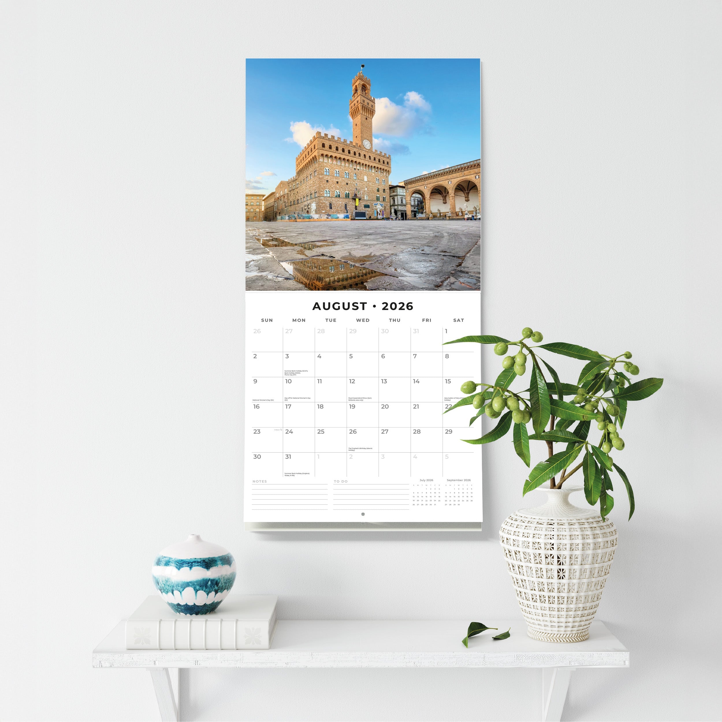 2026 Florence - Square Wall Calendar