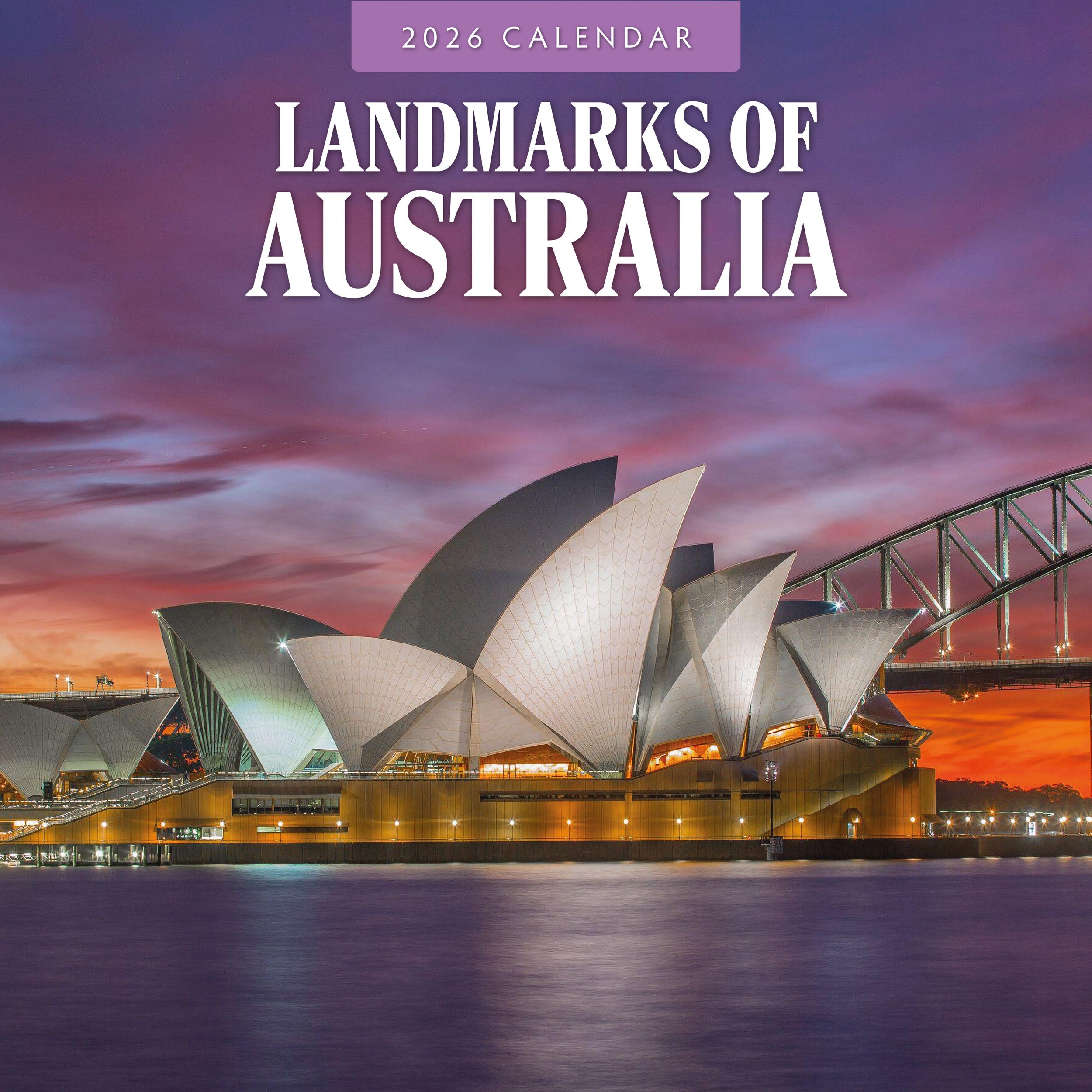 2026 Landmarks of Australia - Square Wall Calendar