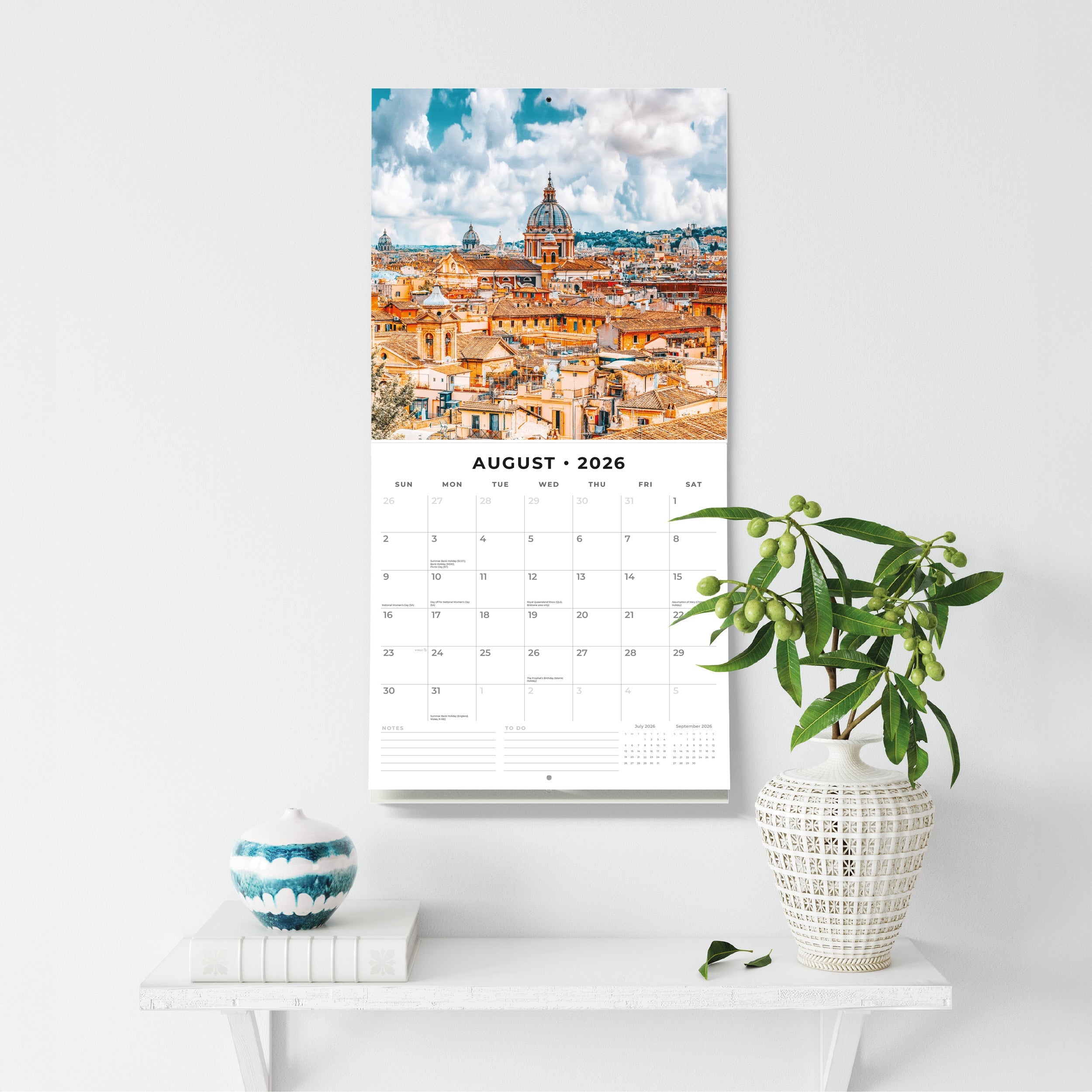 2026 Rome - Square Wall Calendar